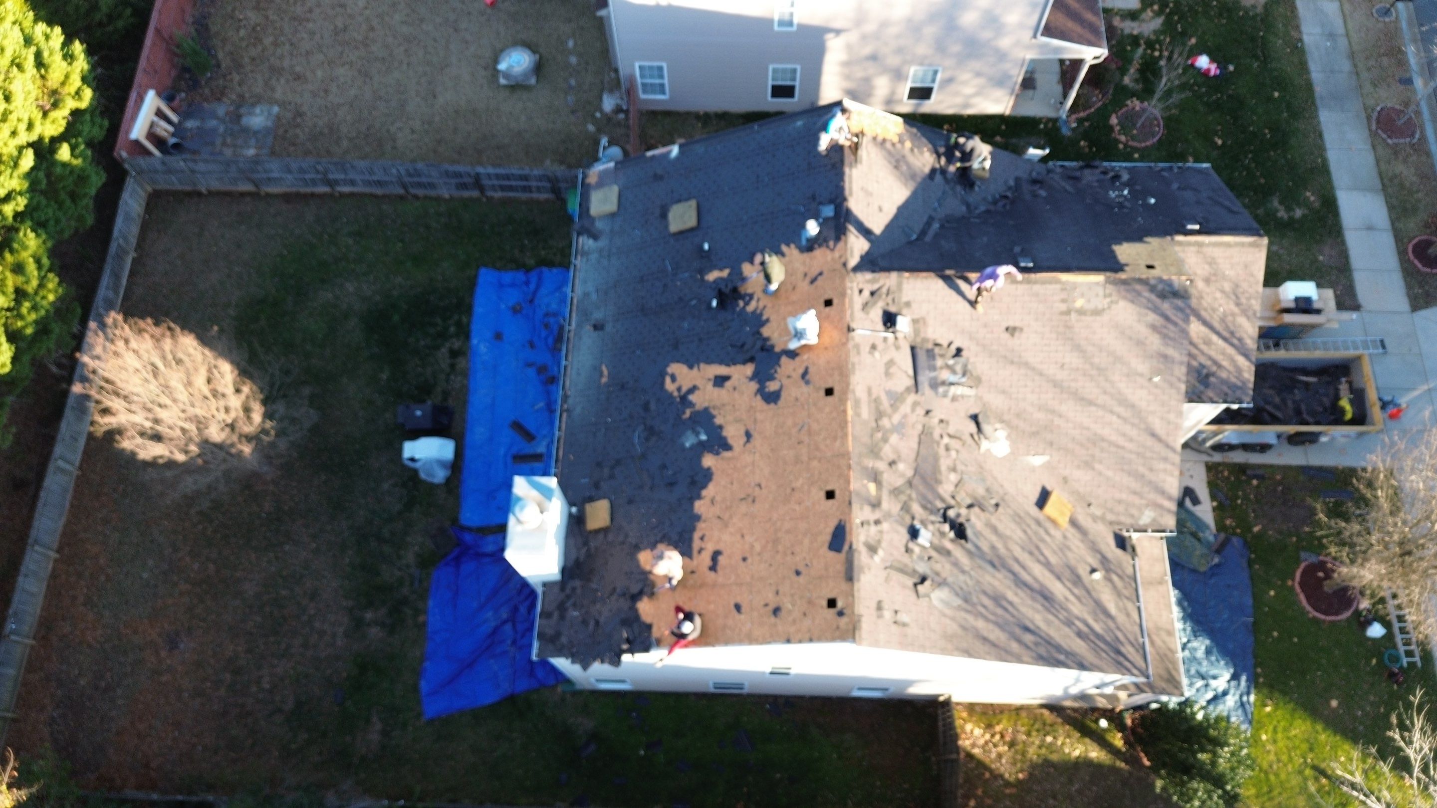 Roof replacement and interior repair by hail and wind damage by Just Brilliant Restoration JBR