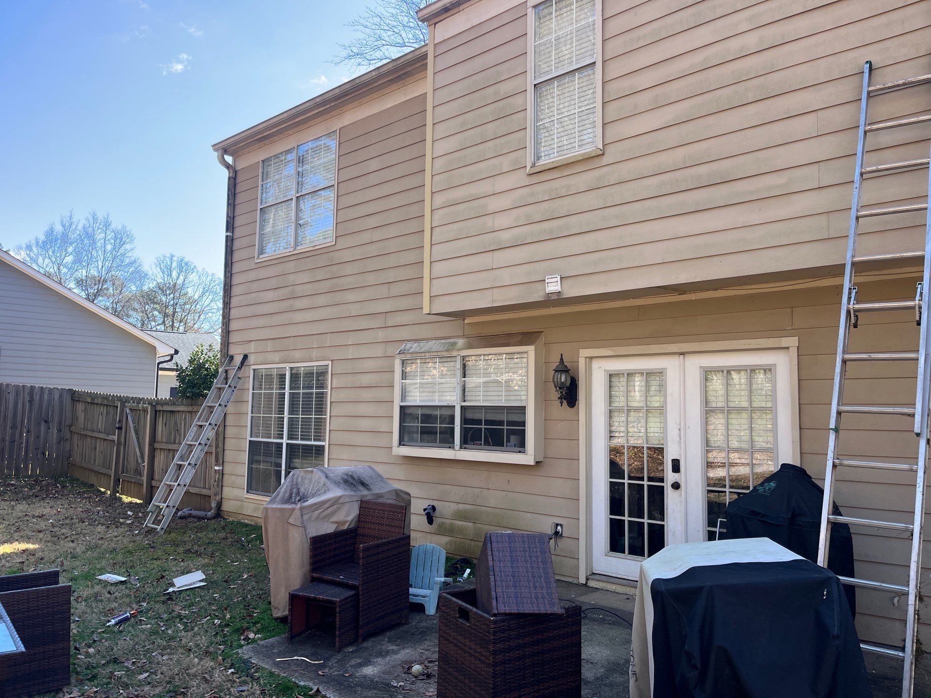 Rotten Wood Replacement and Exterior Painting using James Hardie and Sherwin-Williams SuperPaint by Nelson Exteriors