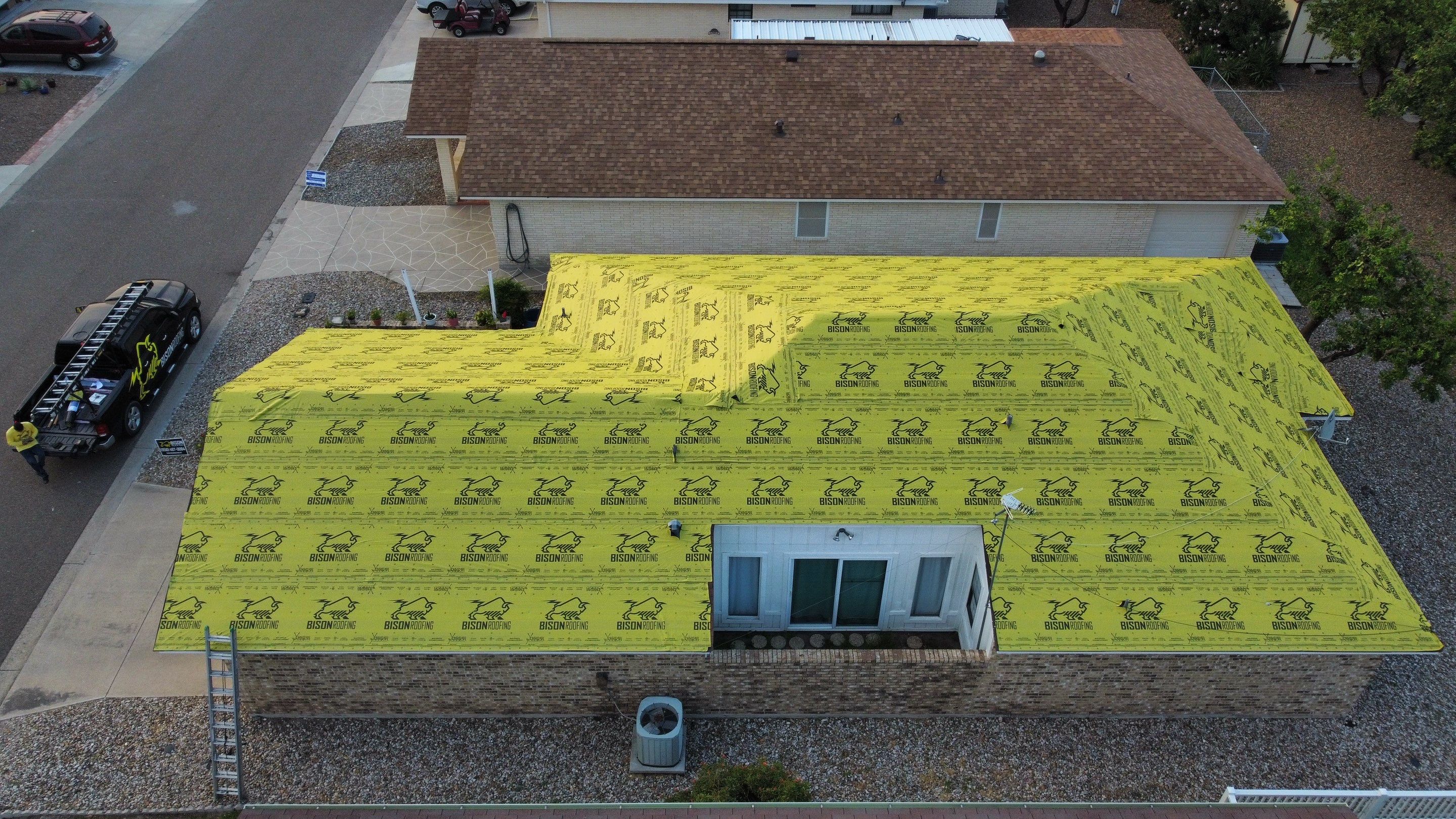 Mission Roof Project by Bison Roofing  