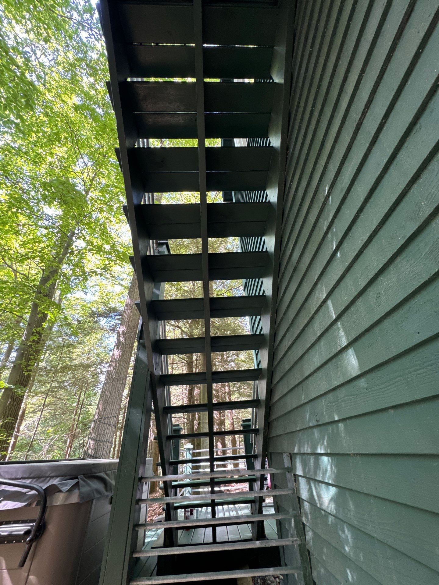 Solid staining decking and stairs. by Gordon Painting