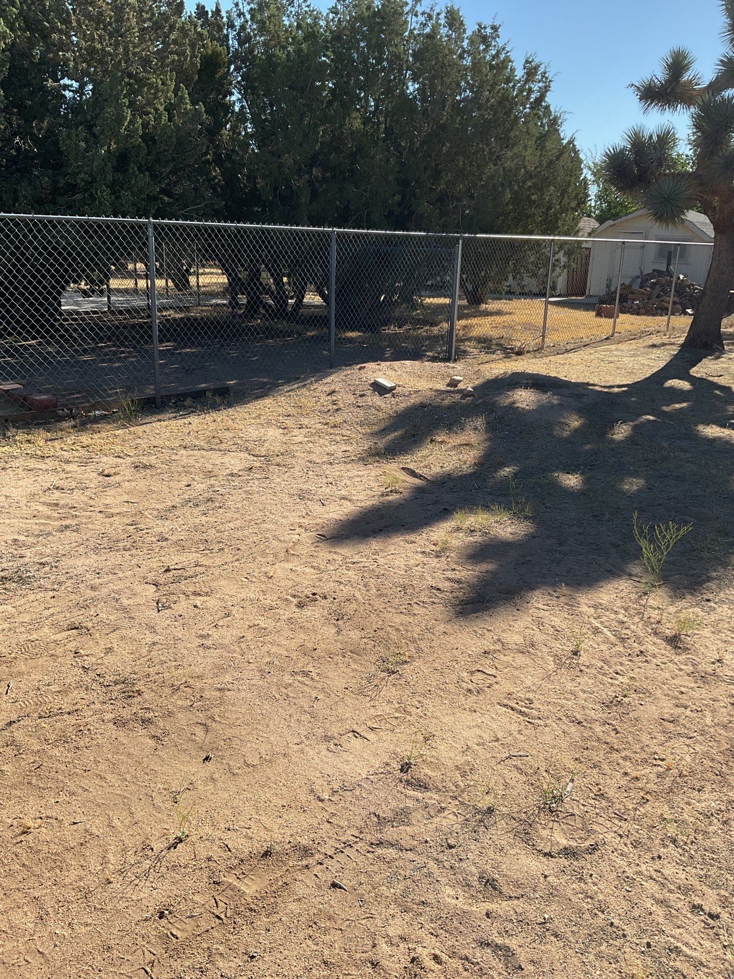 Chain link gate installation using chain -link by Fence Guys Inc. 