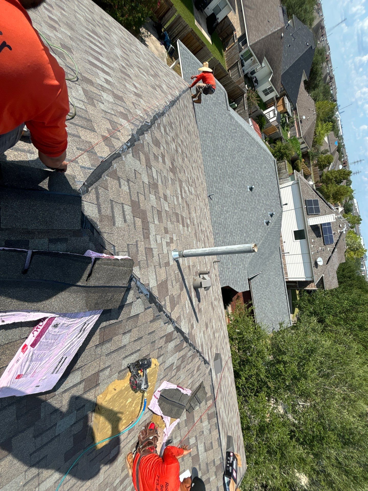 Residential Roofing Installation using Owen's Corning Duration (Lifetime) Shingles by Roof Repair Company