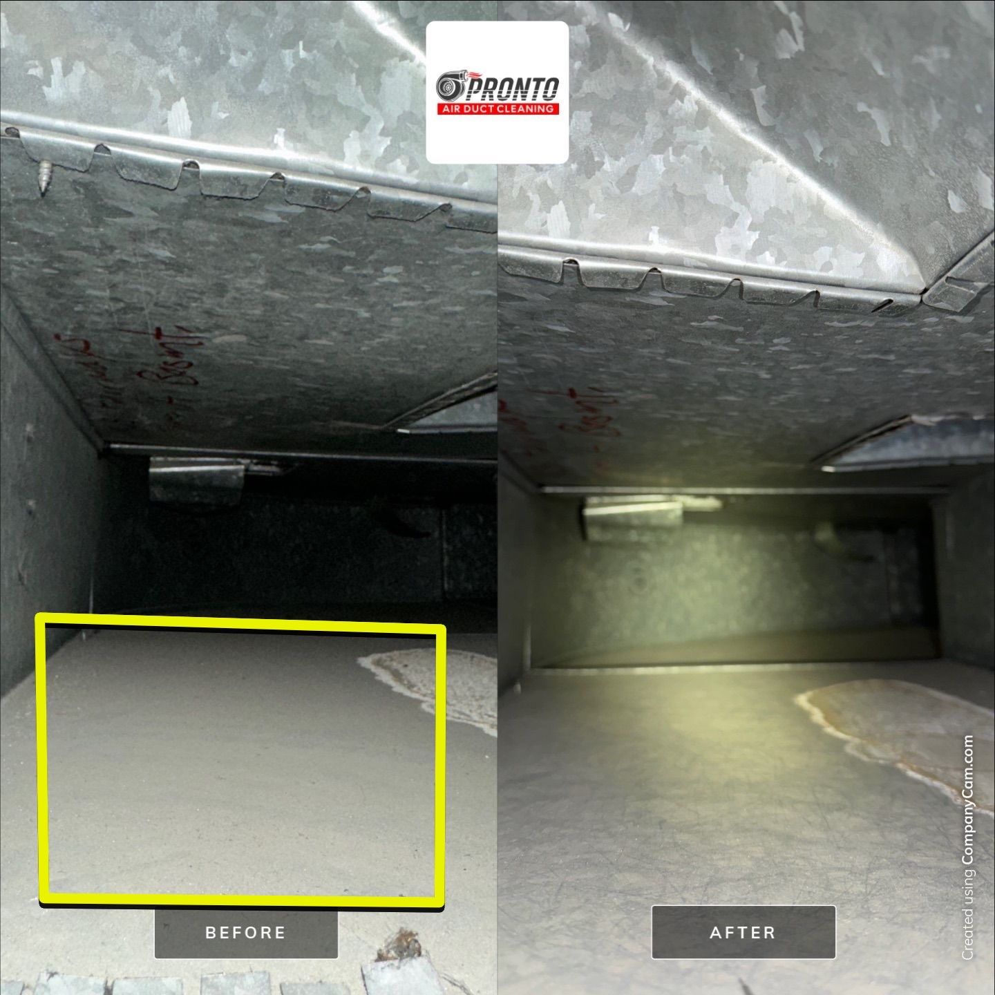 Air duct cleaning & Antimicrobial Treatment by Pronto Air Duct Cleaning