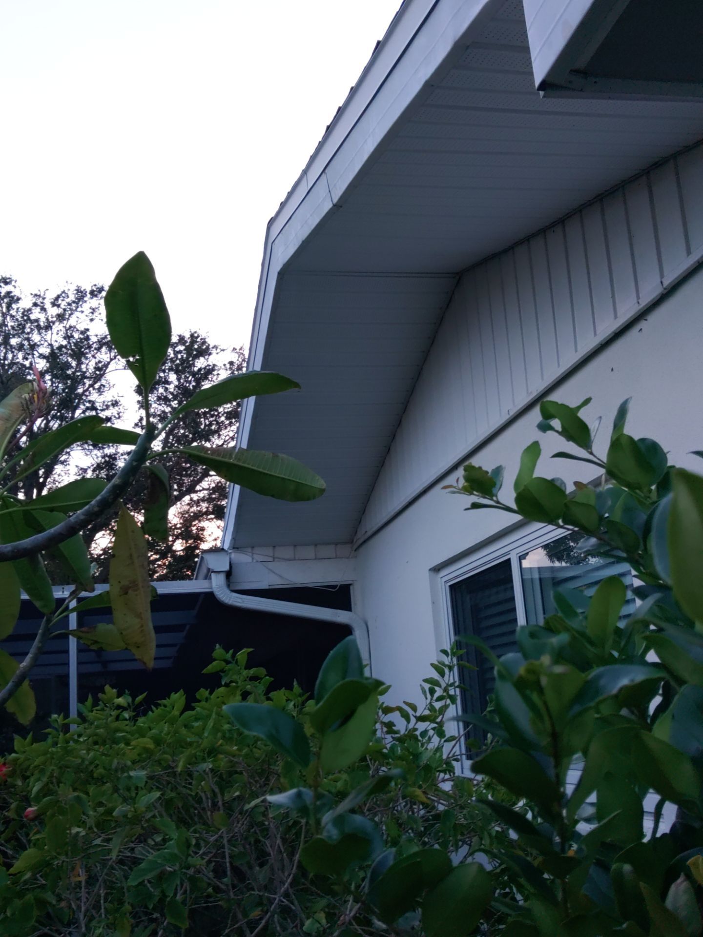 Soffit White Vinyl Installation FL by Gutter Professors