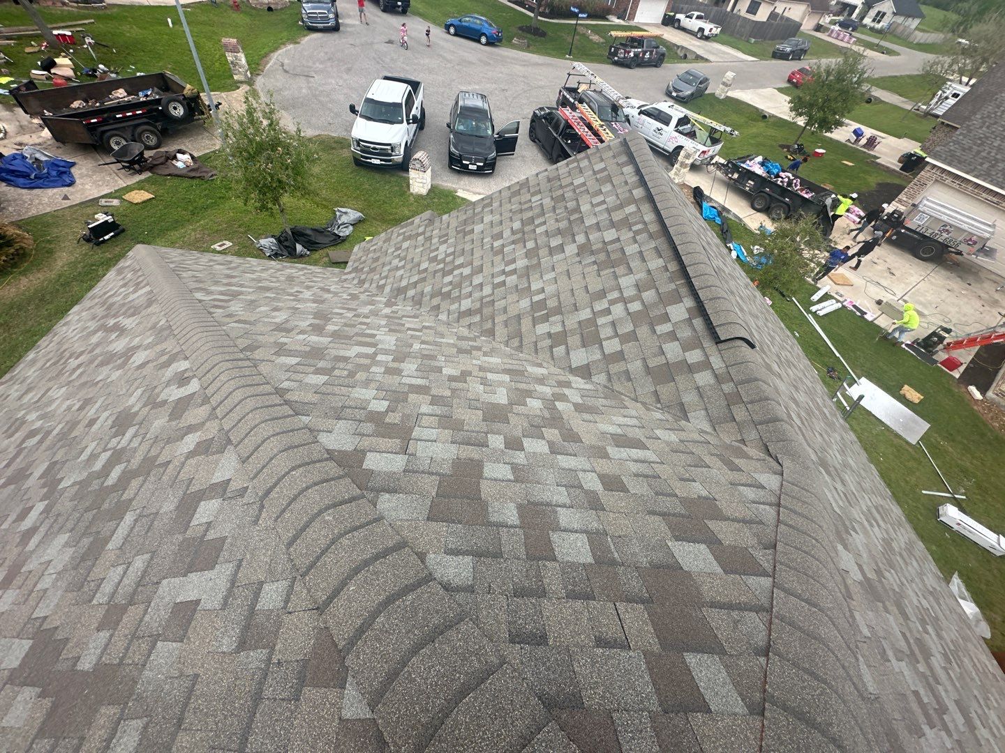 Hail Damage using Owen's Corning Duration (Lifetime) Shingles by Roof Repair Company