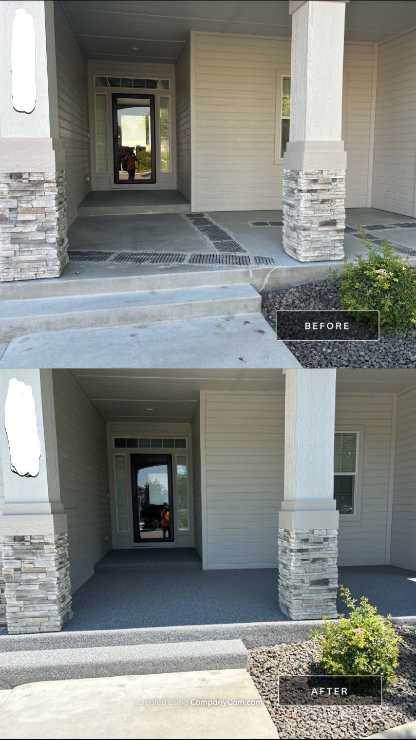 Patio and Stoop Makeover for Elaine by Mr. Mudd Concrete