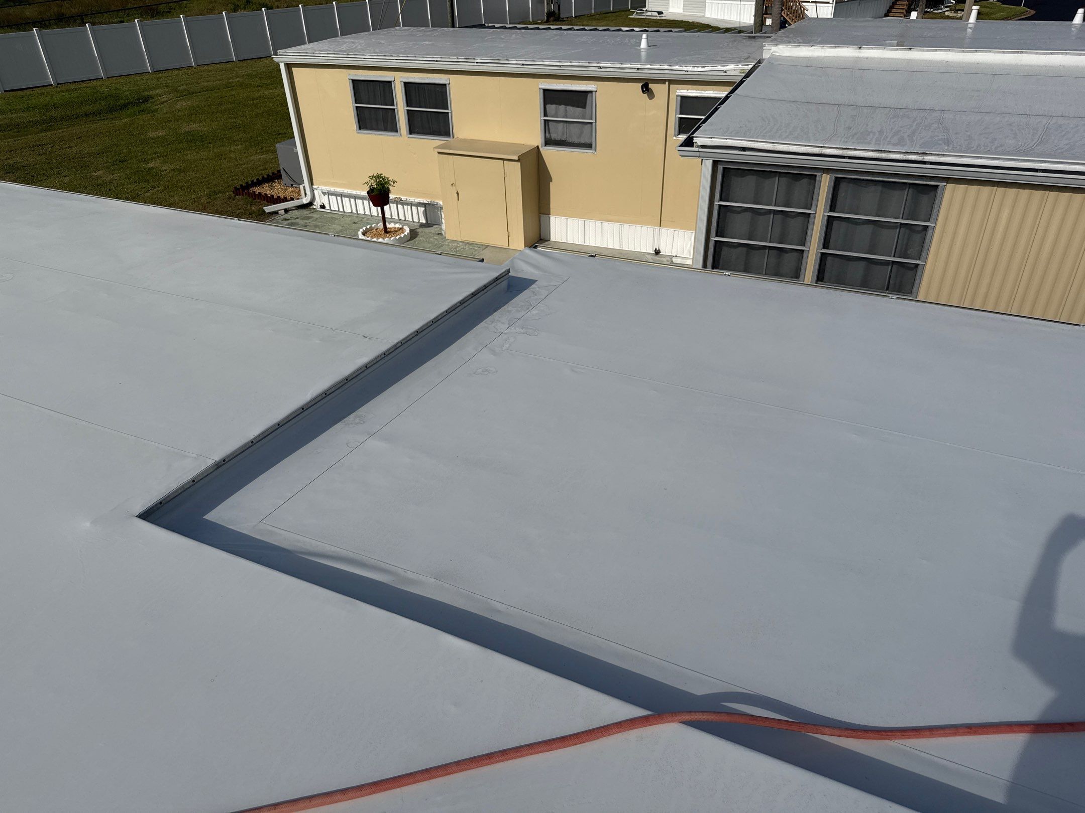 Mobile Home Soft Wash & TPO Roof Cleaning in Leisure Lake Mobile Home Park – Palmetto, FL by Sunshine AquaWash