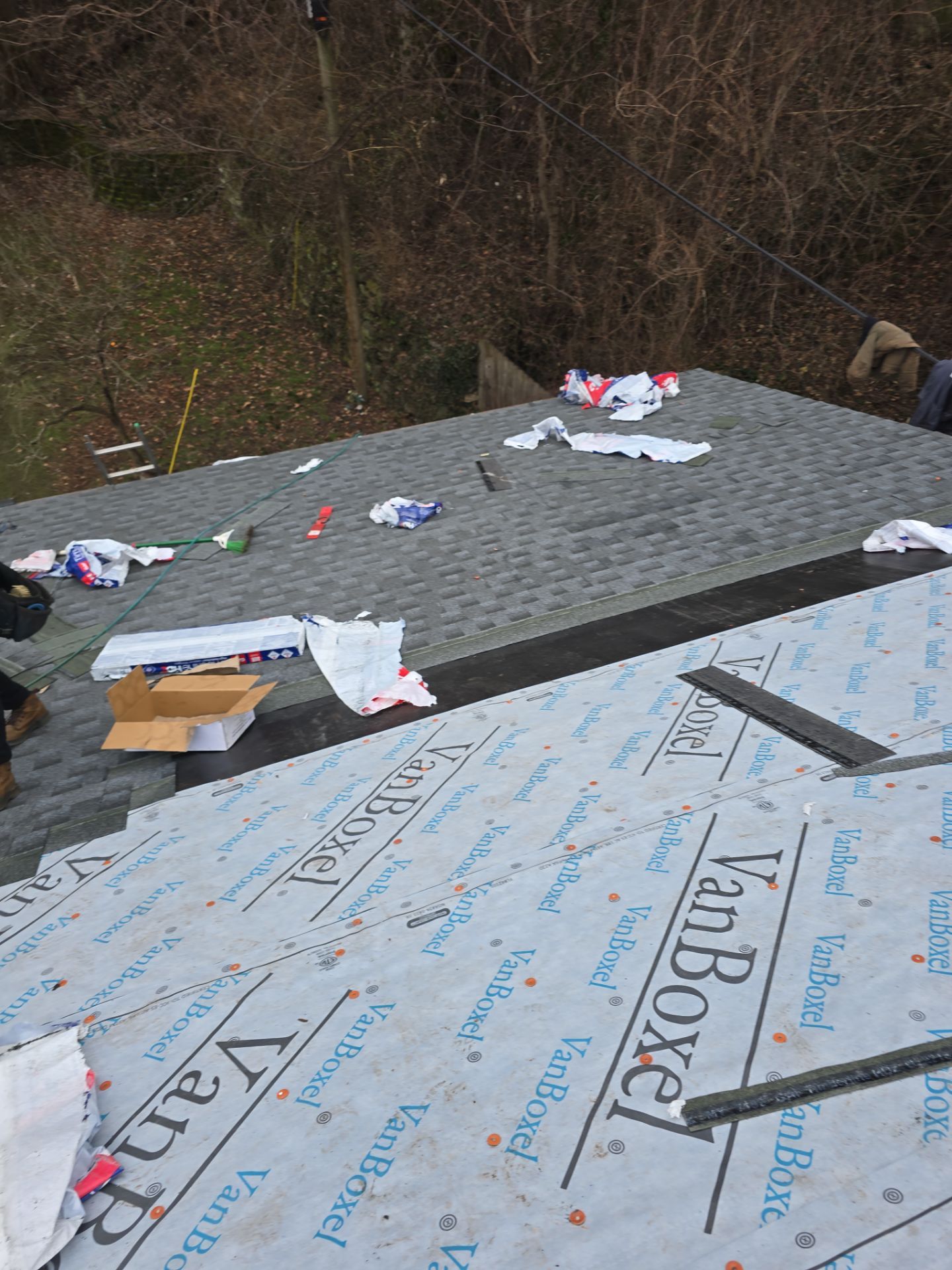 Residential Roofing Installation using GAF Timberline HDZ Pewter Gray by Rainstoppers Roofing