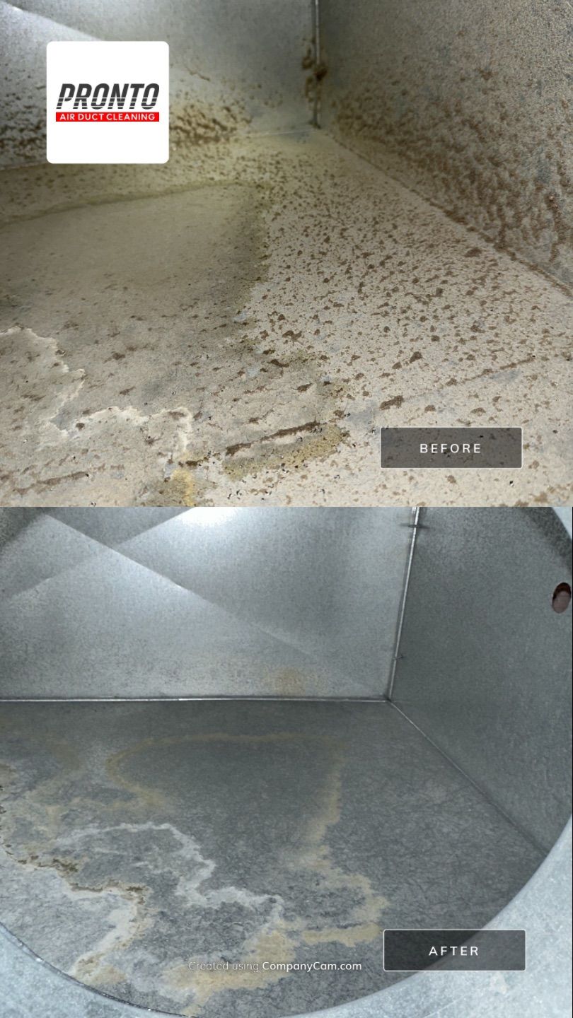 Air duct cleaning using Hypervac by Pronto Air Duct Cleaning