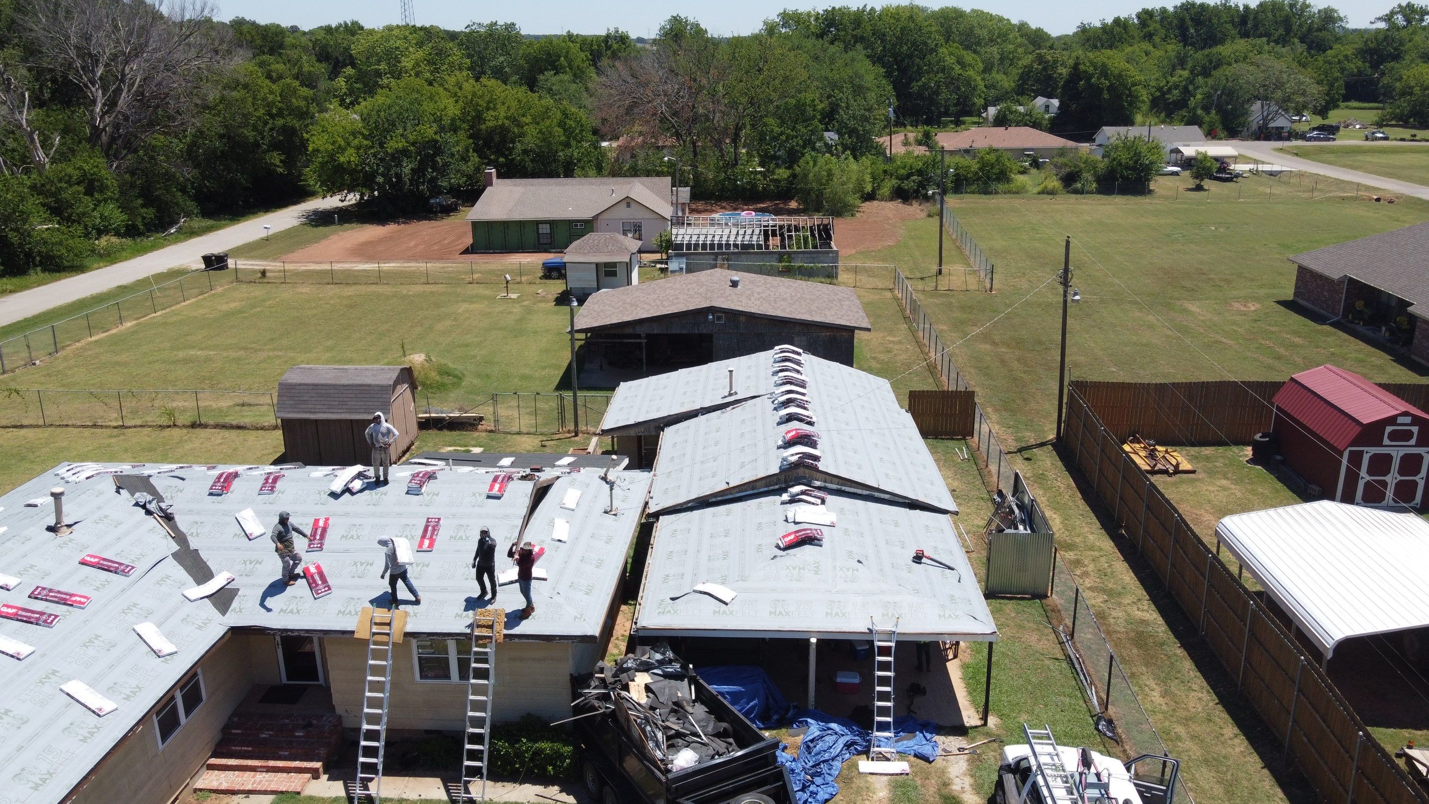 Residential Roofing Installation using GAF Natural Shadow  by A & H Roofing and Contracting