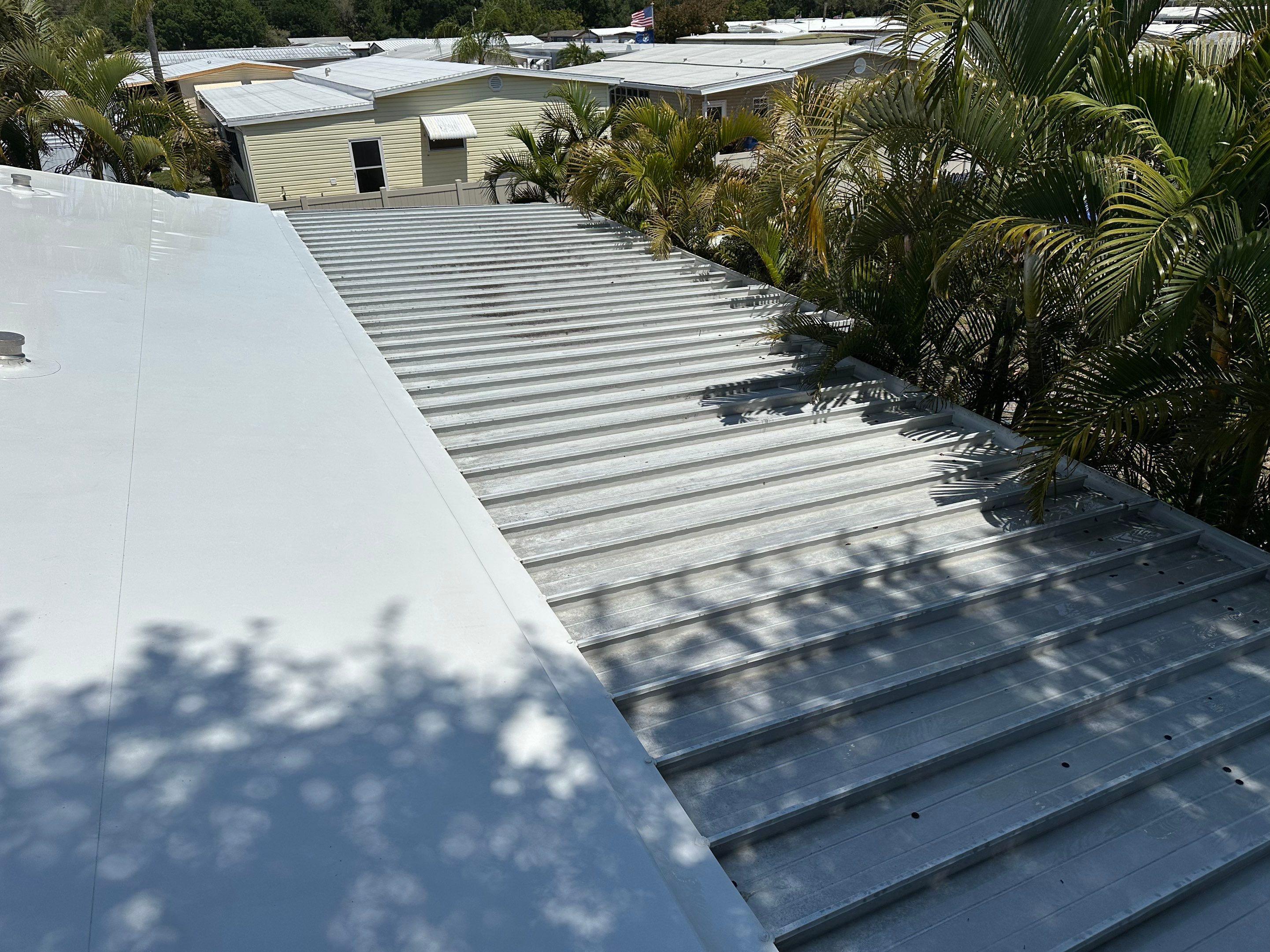 TPO Membrane & Metal Roof Cleaning + Gutter Cleaning in Fisherman’s Cove RV Park, Terra Ceia, FL | Sunshine AquaWash by Sunshine AquaWash