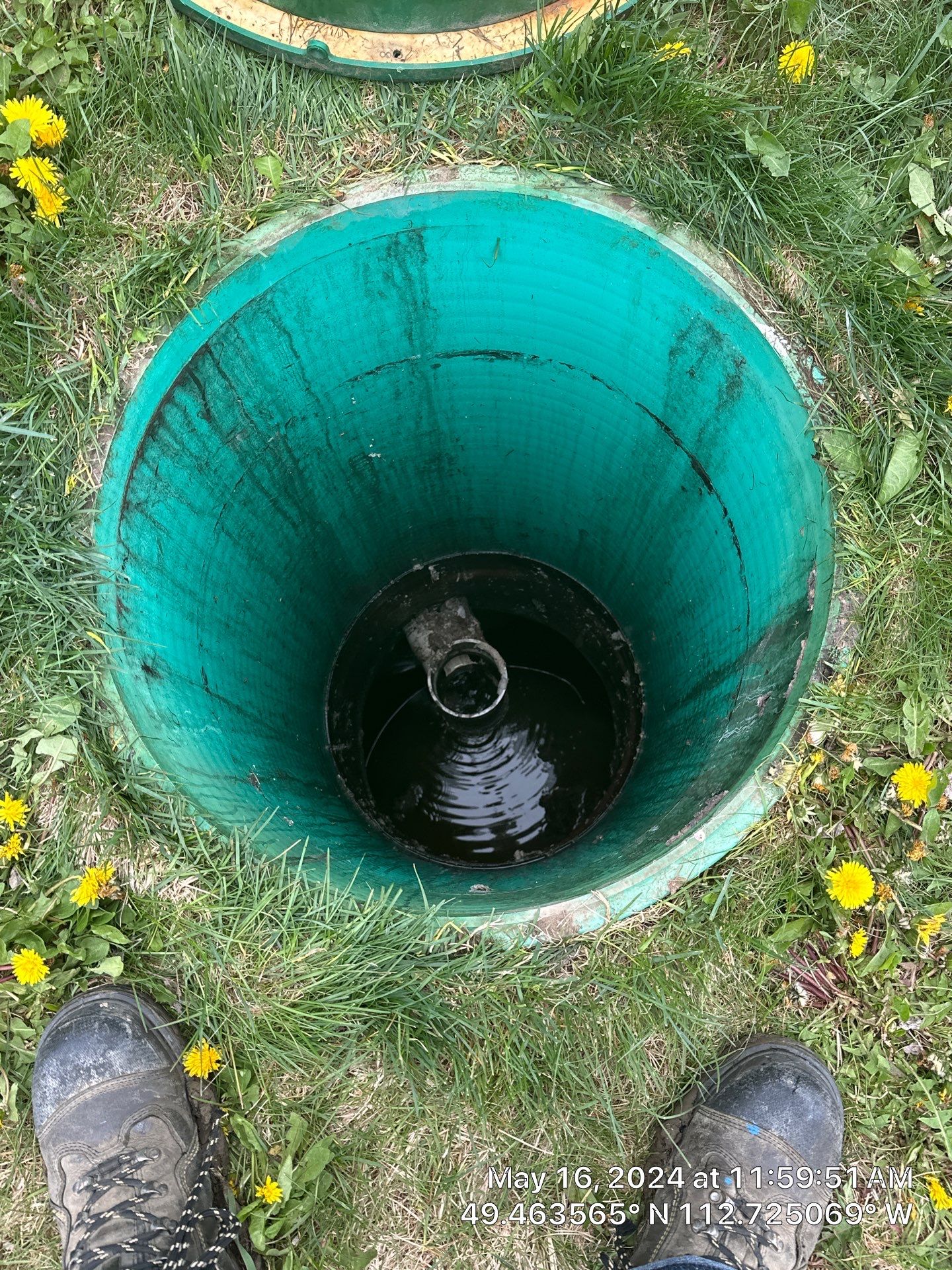 Septic System Pump Replacement and Basin Inspection in Warner County by Septic Medic Inc.
