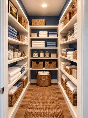 Modern Primary Bathroom Remodel with Custom Storage & Walk-In Closets