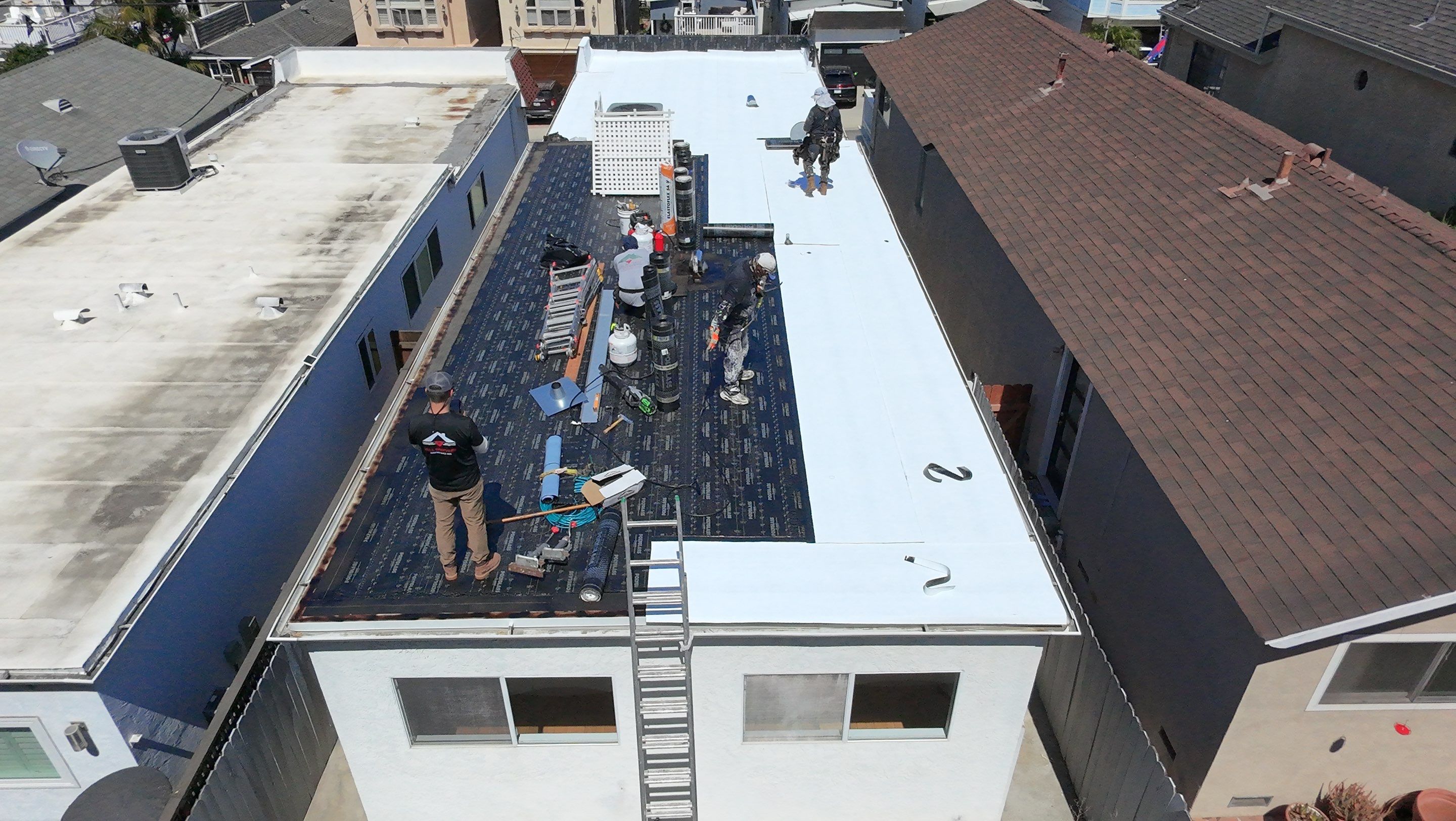 Residential Torch-Down Project in Redondo Beach by Hull Brothers Roofing