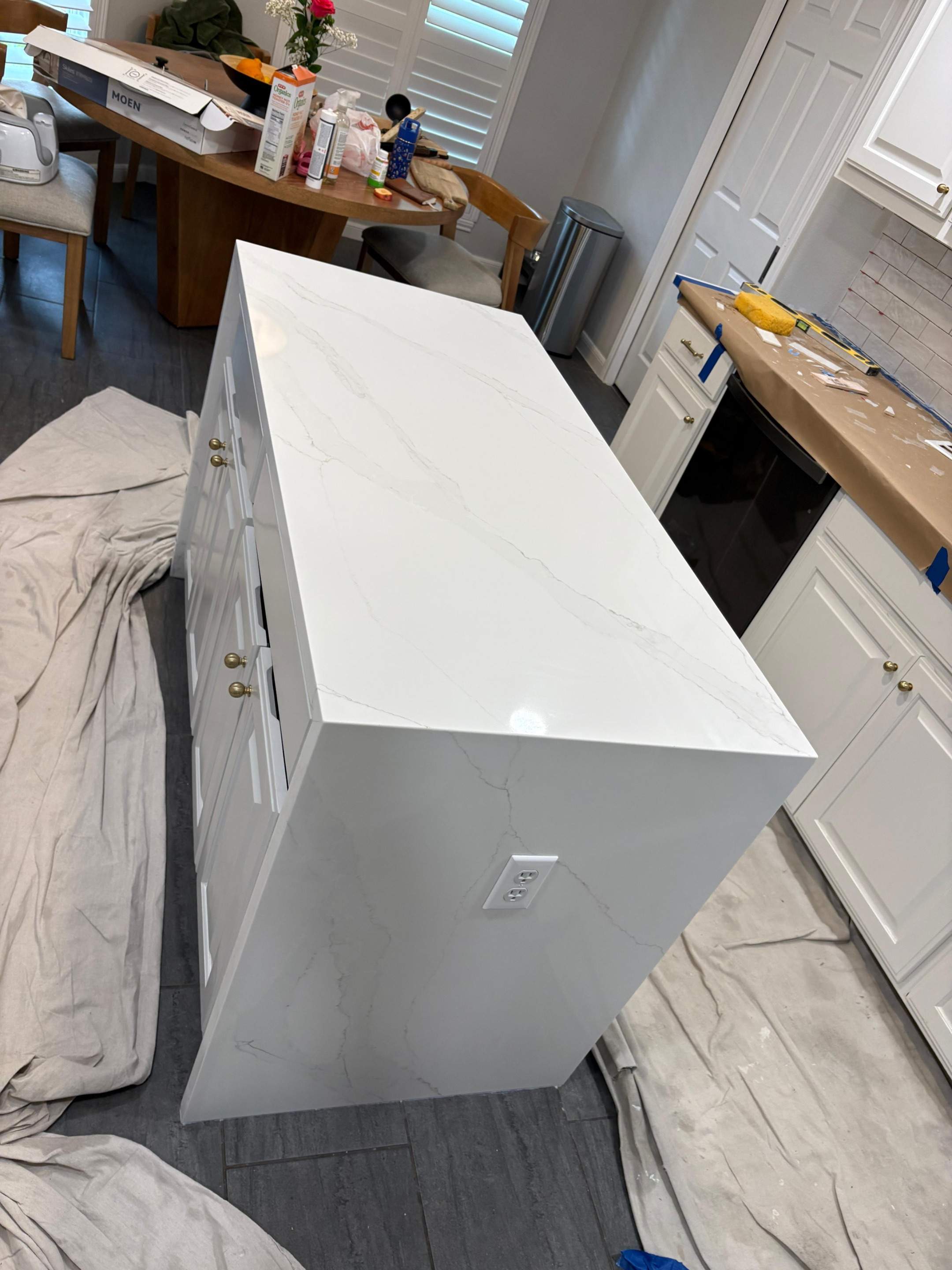 Backsplash & Countertops — Kitchen Renovation, San Antonio, TX by Mena stone surfaces