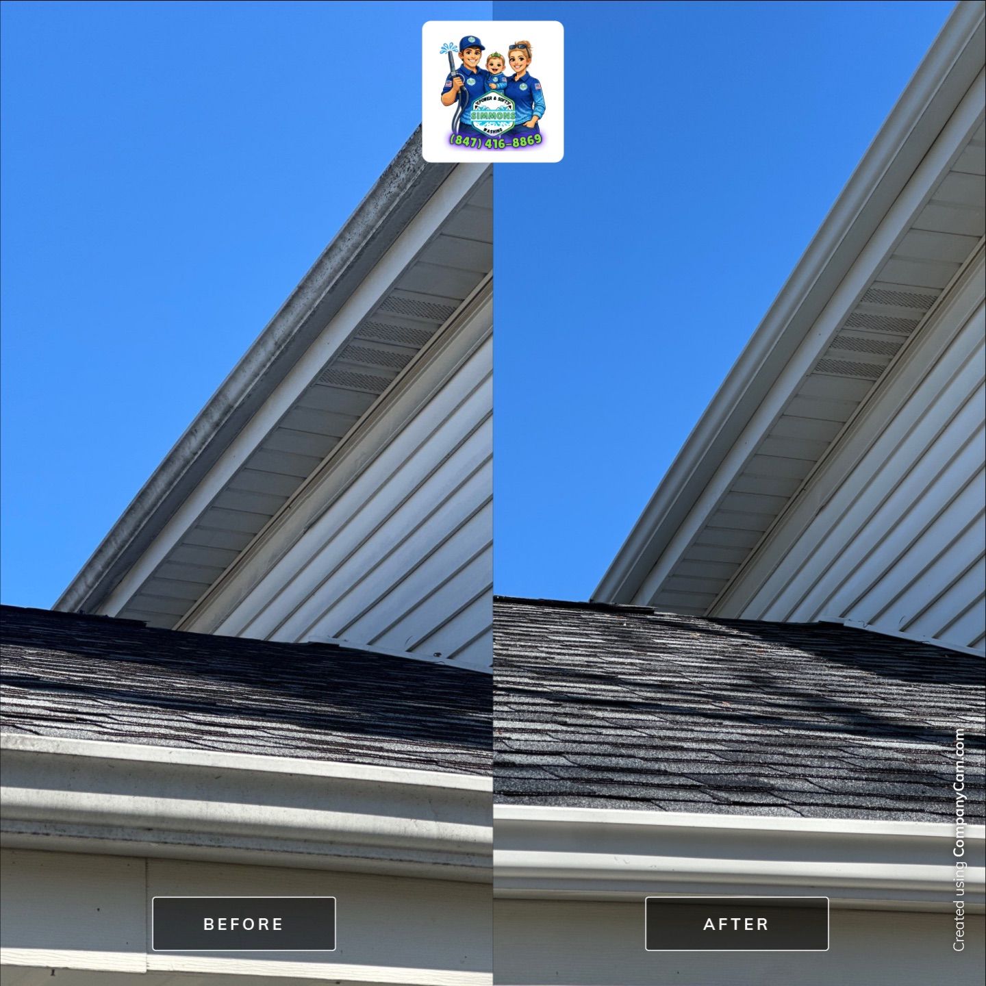 Project in Glenview by Simmons Power & Soft Washing