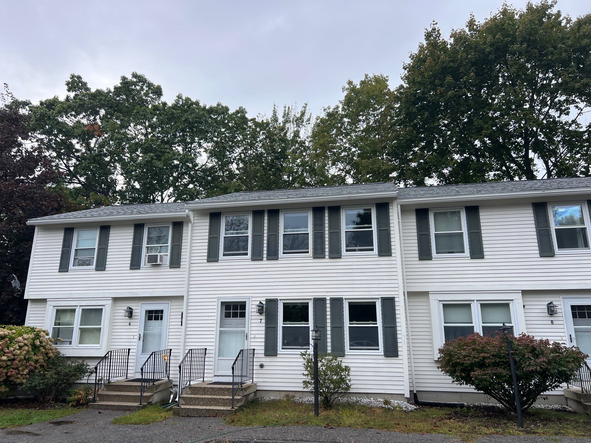 Multi-Unit Townhouse Asphalt Roofing Replacement in Saco by Tall pine roofing