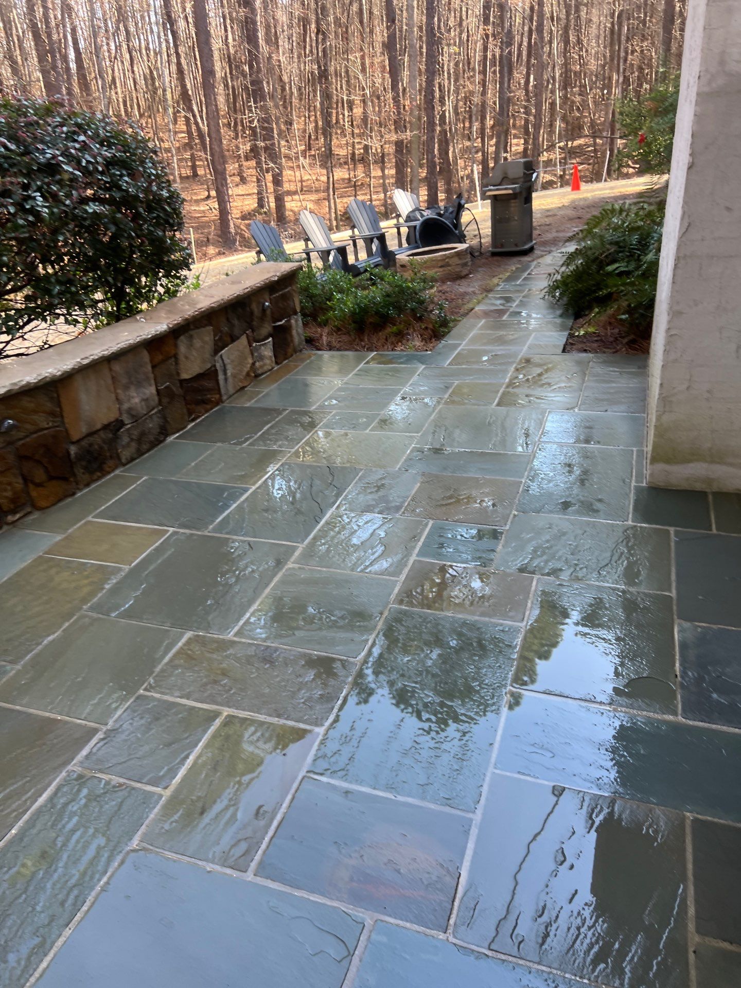 travertine  using Concrete Sealant by DuraSeal