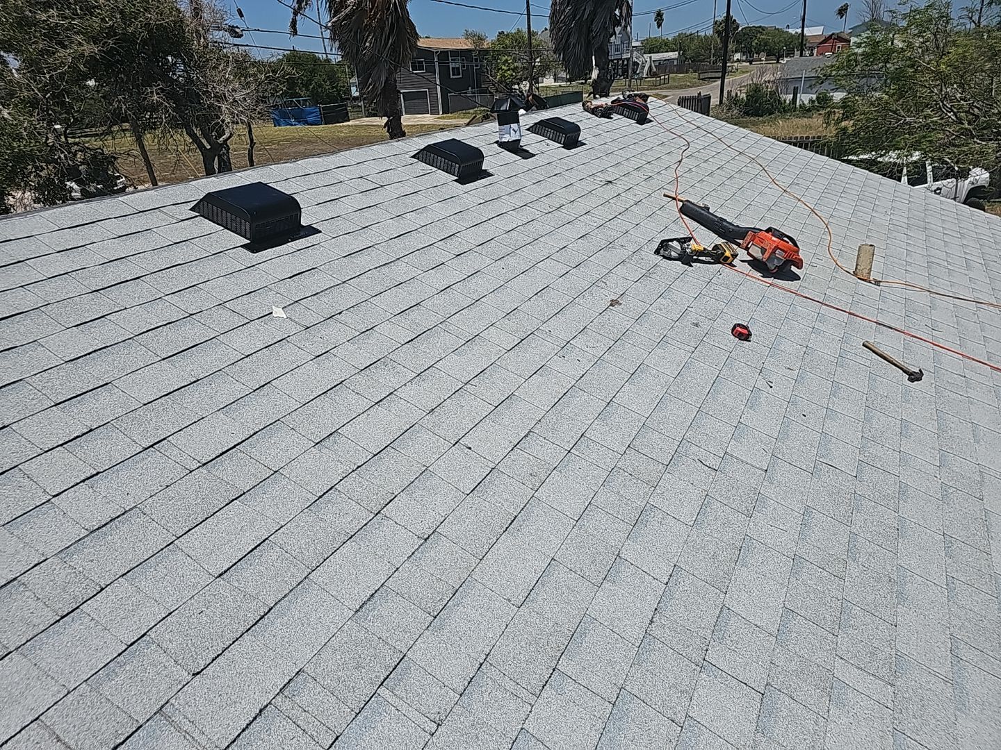 Residential Roofing Installation using Owens Corning Shasta White by Lighthouse Roofing