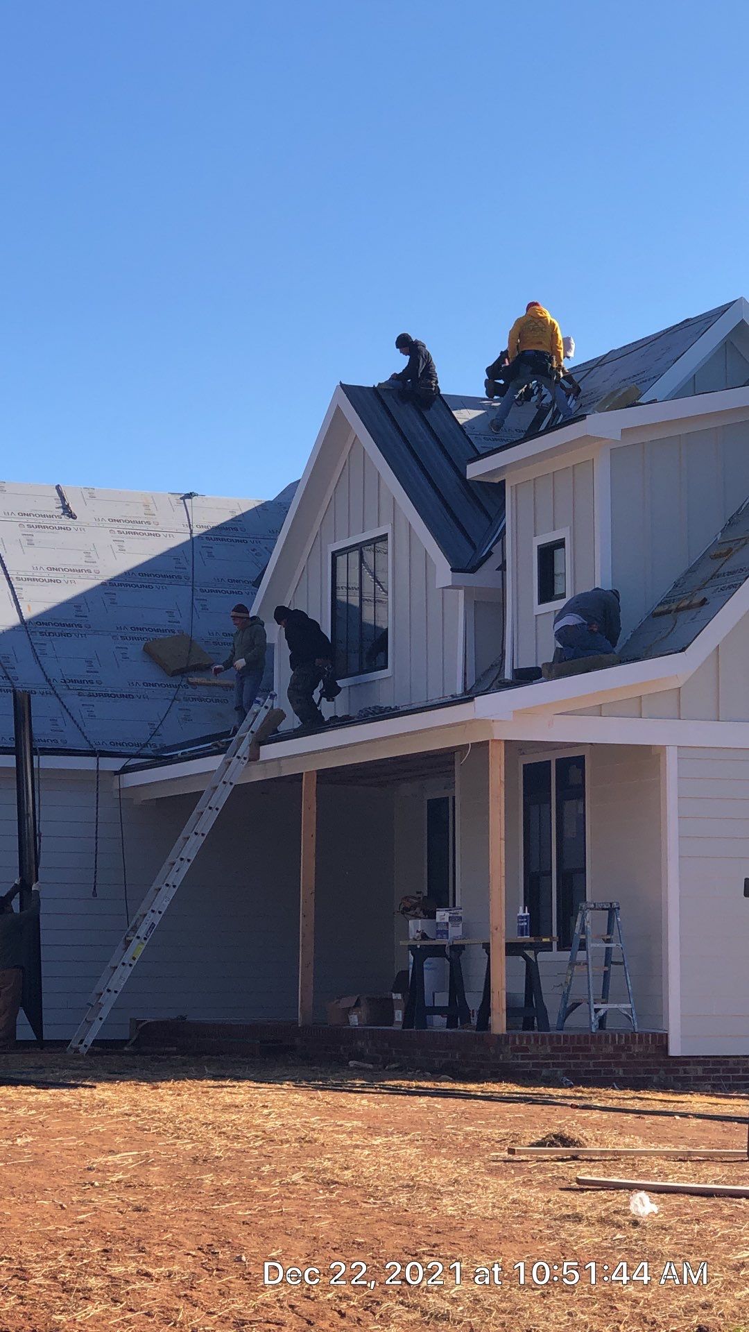 Custom Home Metal Roof Installation by Just In Time Roofing and Restoration