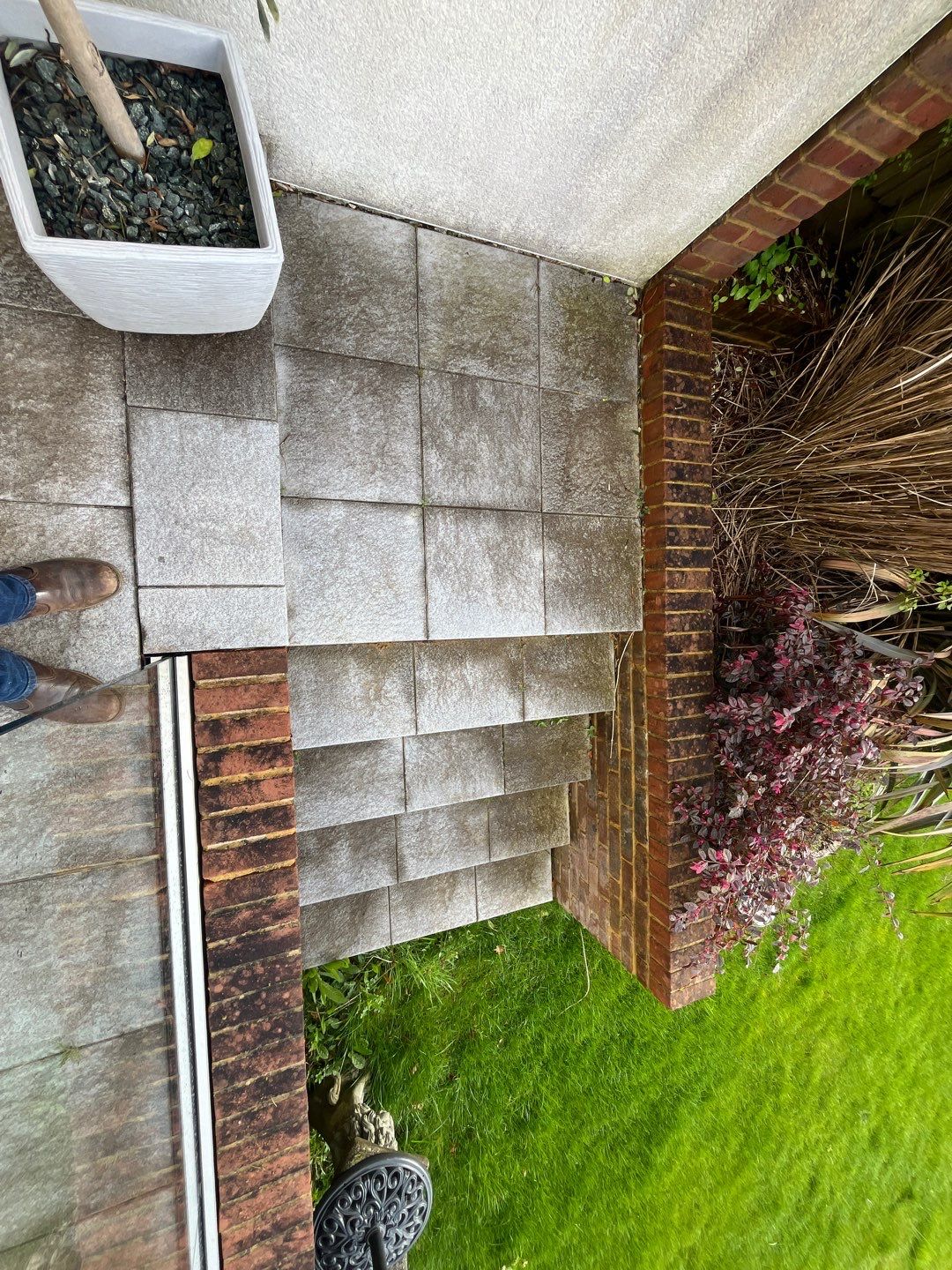 Roof Patio Driveway Clean using Honda 15lpm Low Pressure Washing Machine by Ges Exterior Cleaning ltd