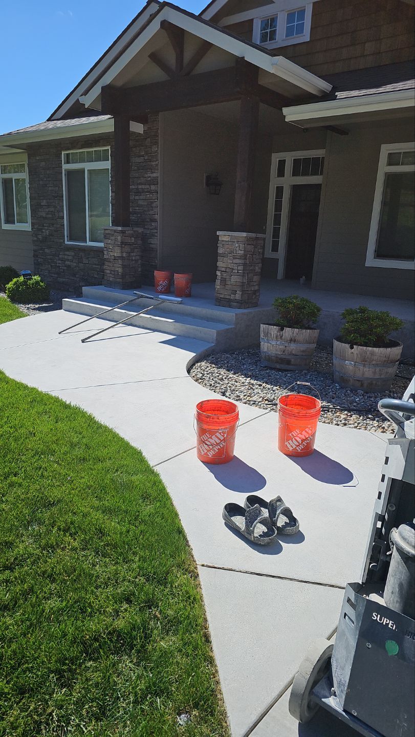 Entryway Transformation using Travertine by Croc Coatings, LLC