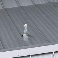 .032 Aluminum 1.5" Mechanical Seam Silver Metallic by Total Roofing System The Metal Roof Experts