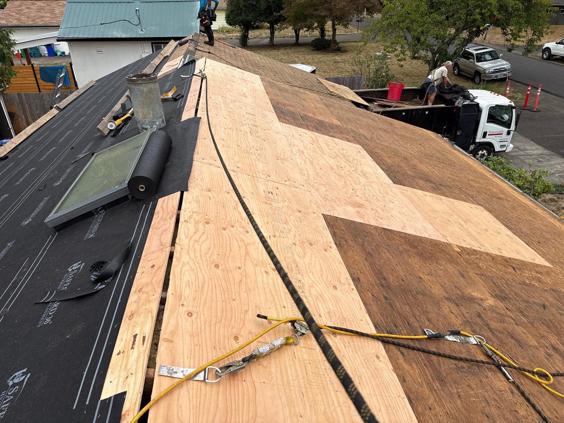 Project in Milwaukie by Tom Leach Roofing