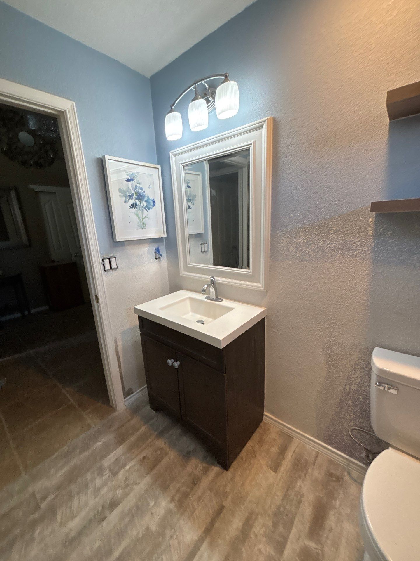 Bathroom Remodel with New Shower and Vanity by SC Remodeling