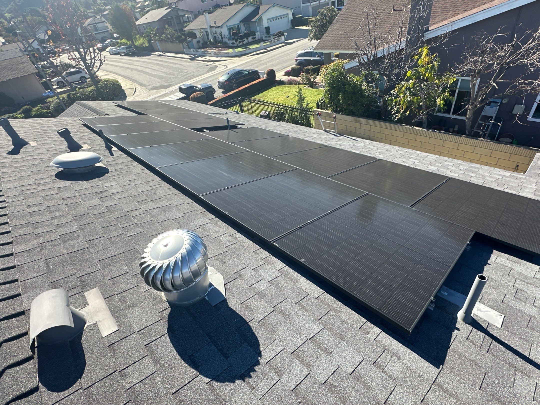 17-Panel Solar System and Battery Backup in Hacienda Heights by AWS Solar