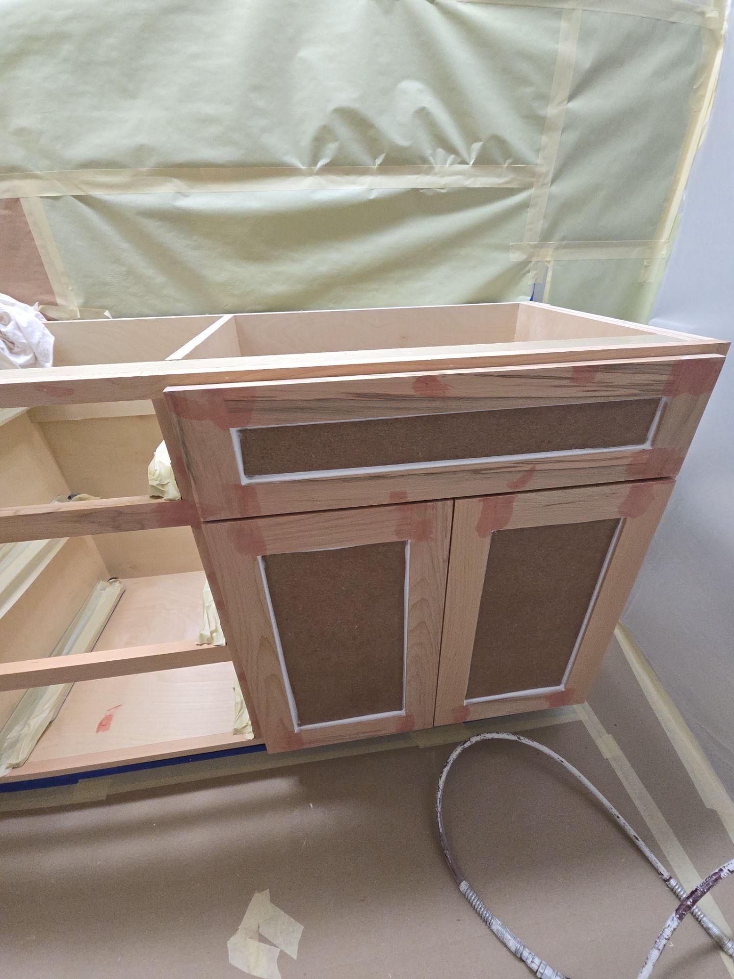 Reconstruction of bathroom after mold remediation by SLM General Contractors & Roofing