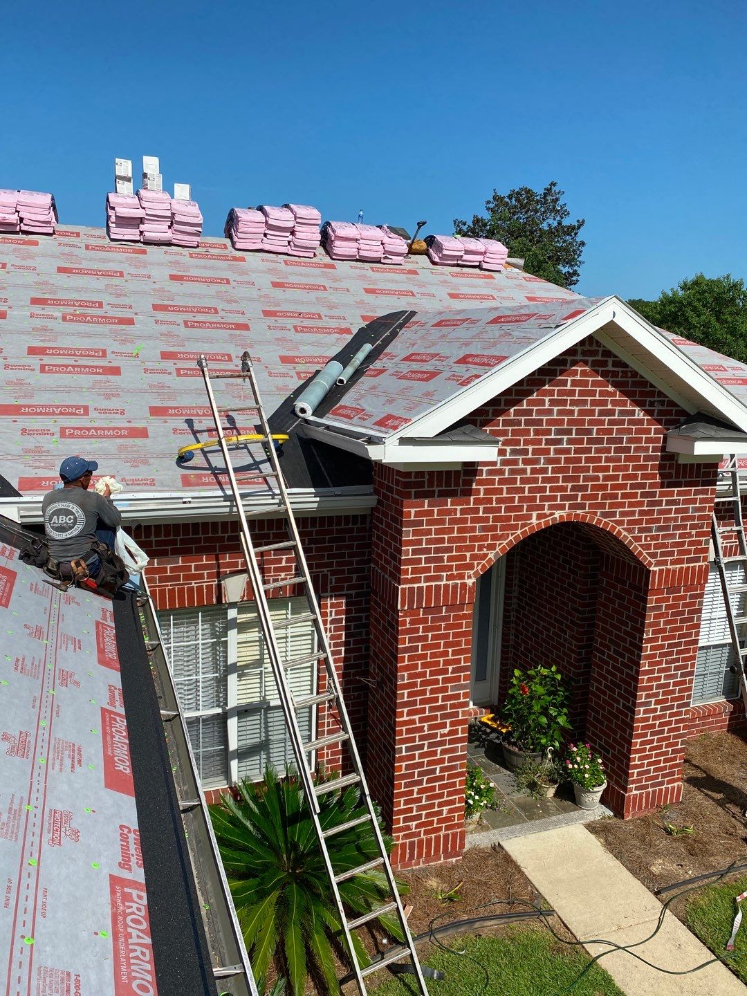 Commercial Roofing Installation using Roof Replacement by American Roofing & Construction LLC