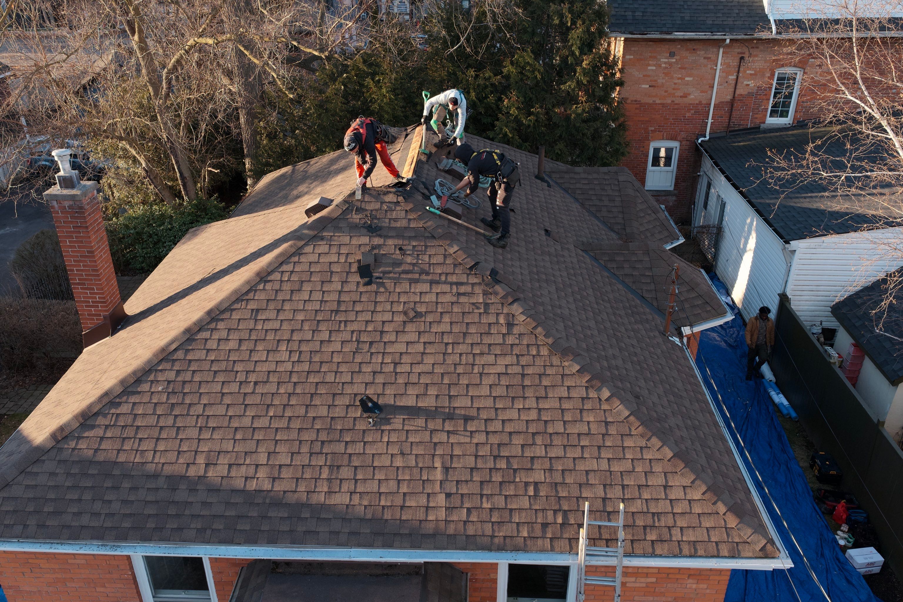Project in Hamilton by The Roofing Crew