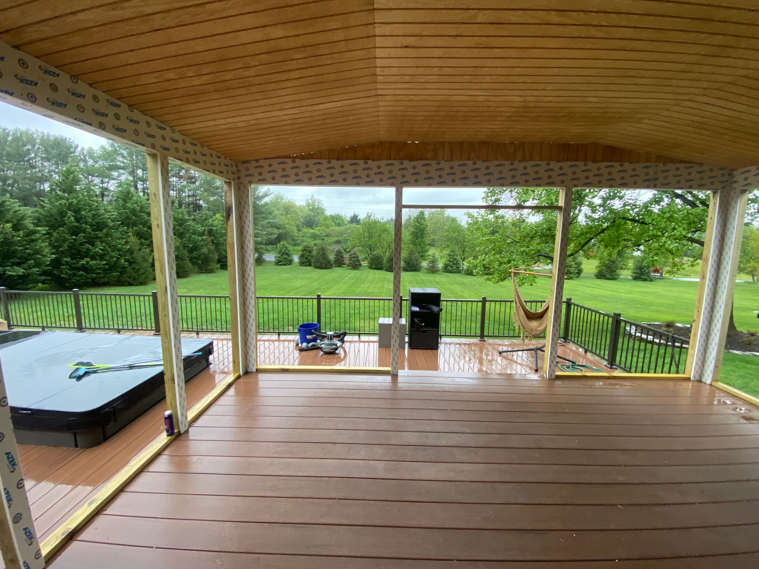 Deck/Screen porch Transformation using Timbertech by The Smet Companies, LLC