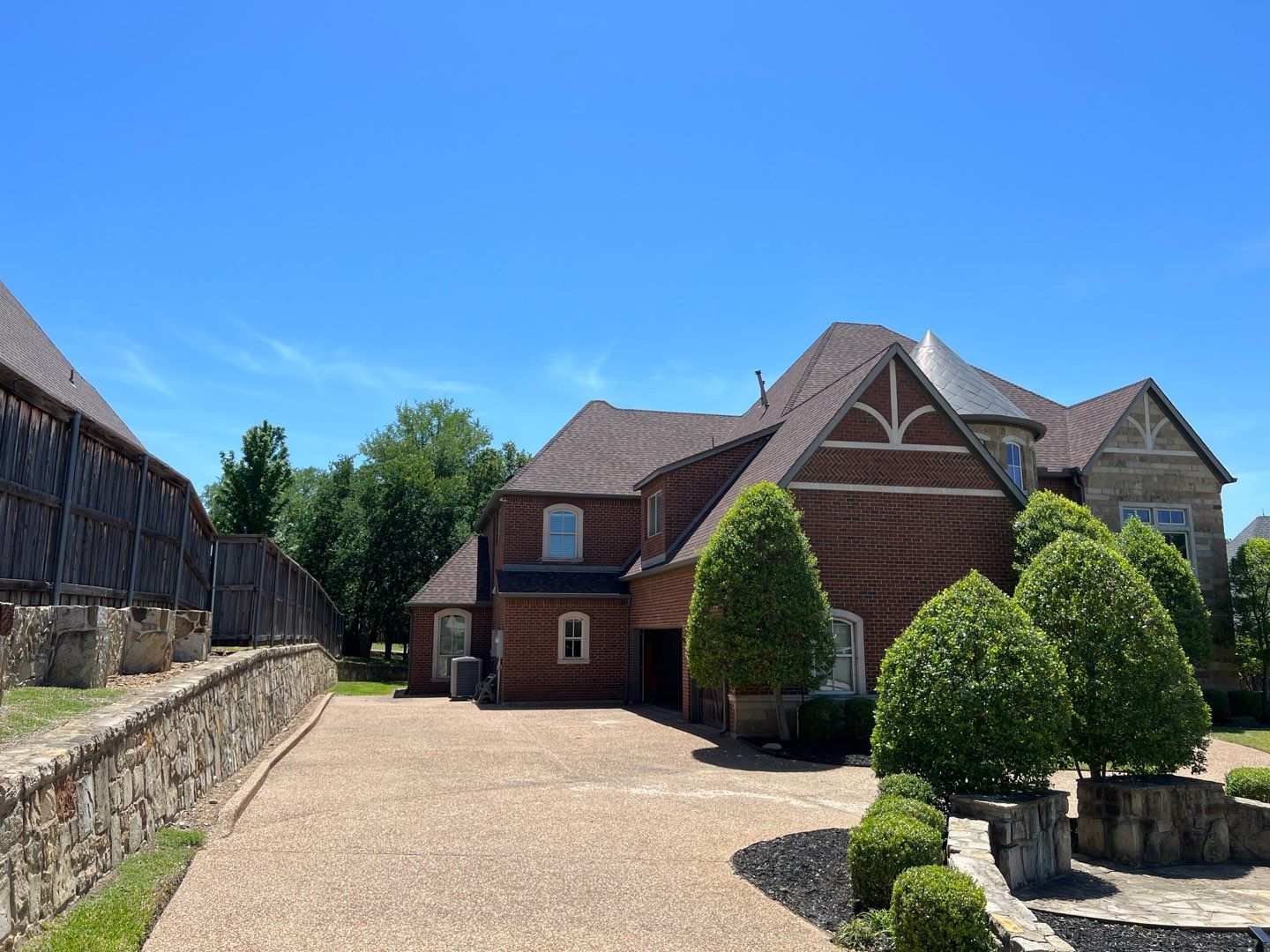 Residential Roofing Installation using Certainteed Landmark with custom Copper Turret by Becker Roofing and Exteriors