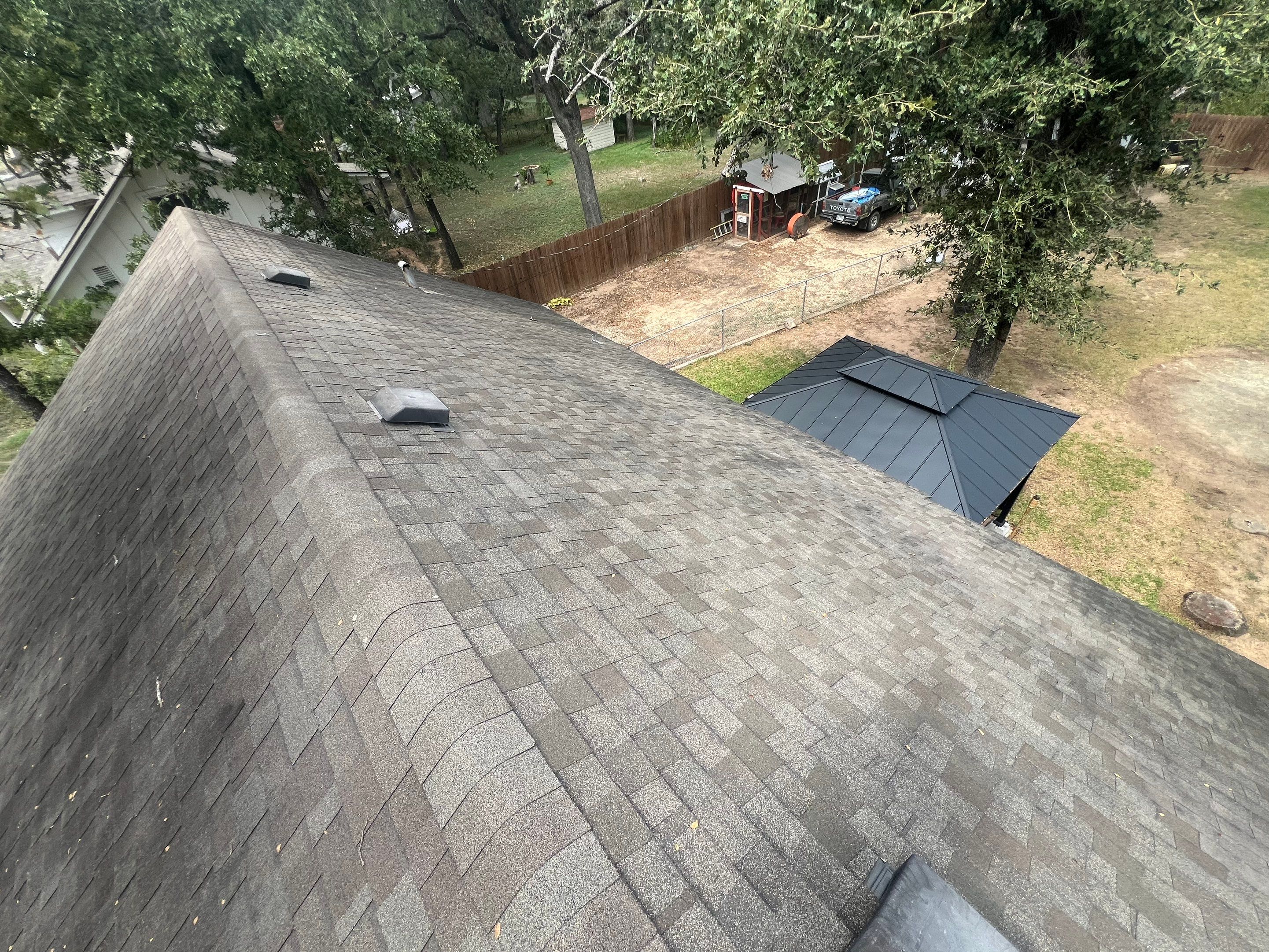 Residential Roofing Installation using IKO Cambridge 30yr Architectural Shingles. Color: Dual Black by WR Roofing Solutions