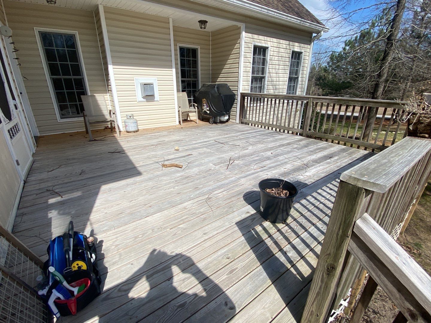 Weathered Deck using Wood Sealant by DuraSeal