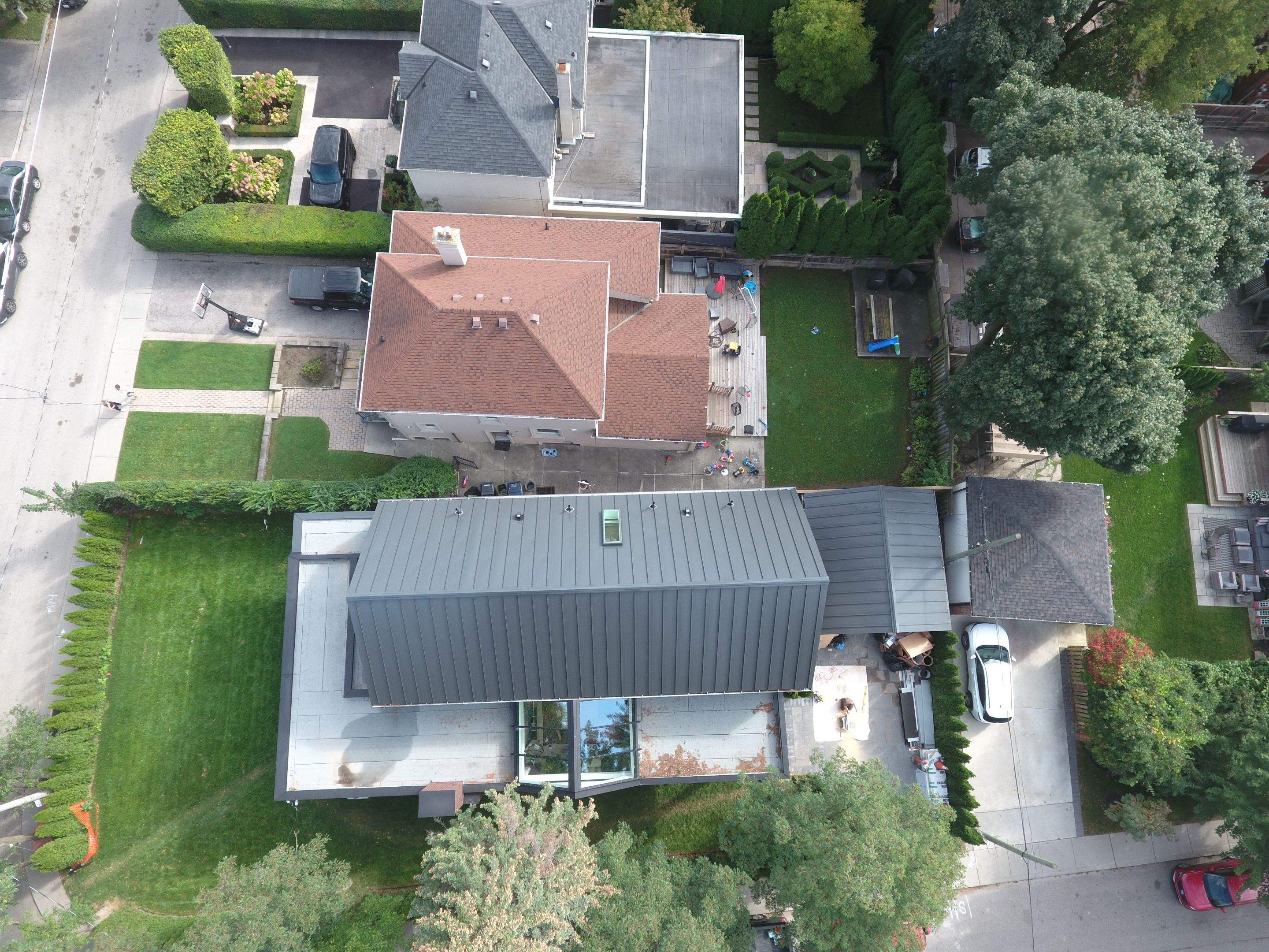 New Home Construction using 16" Standing Seam Panels by Jay Carter Roofing & Sheet Metal