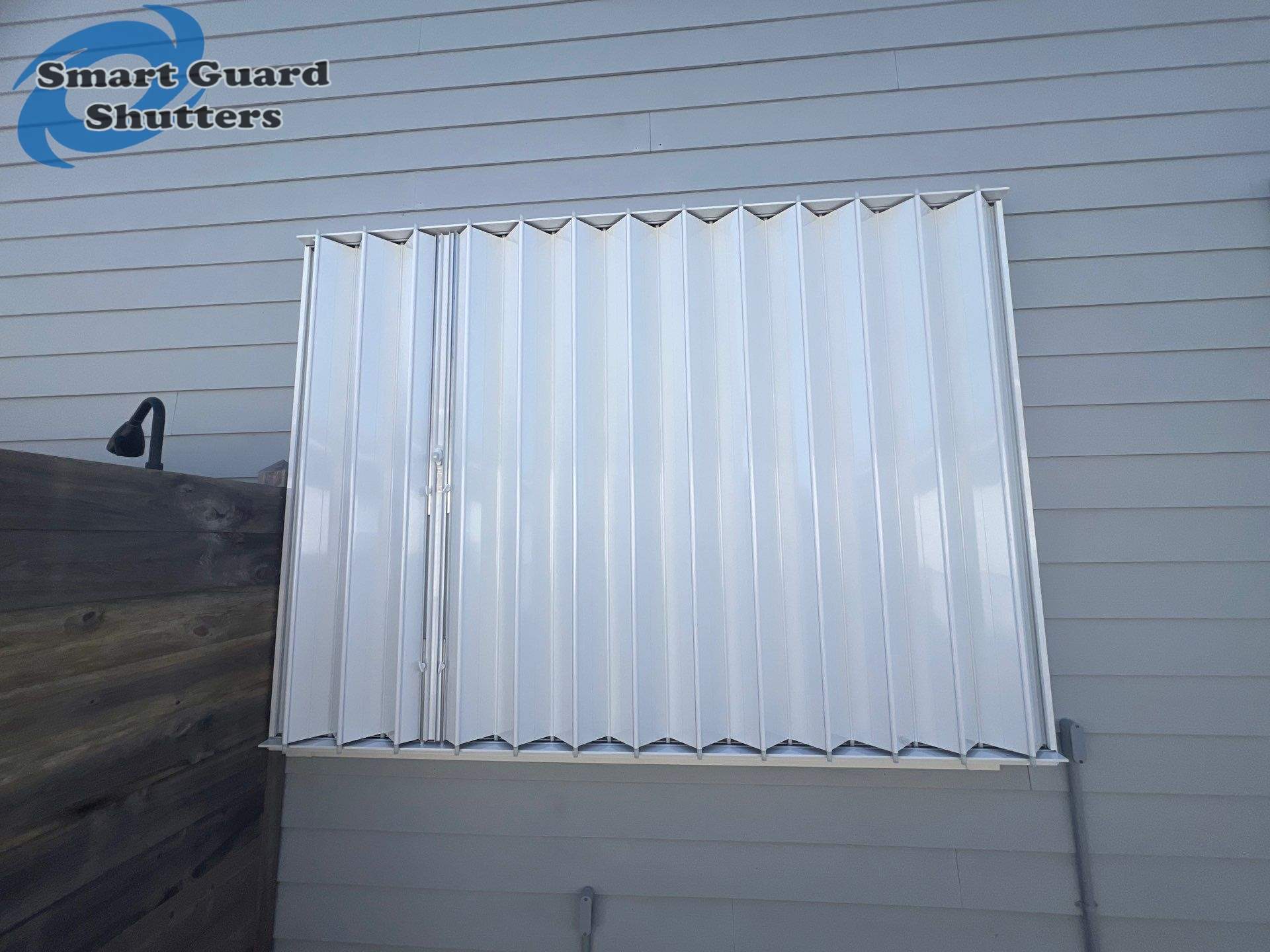 Hurricane Protection in White  by Smart Guard Shutters