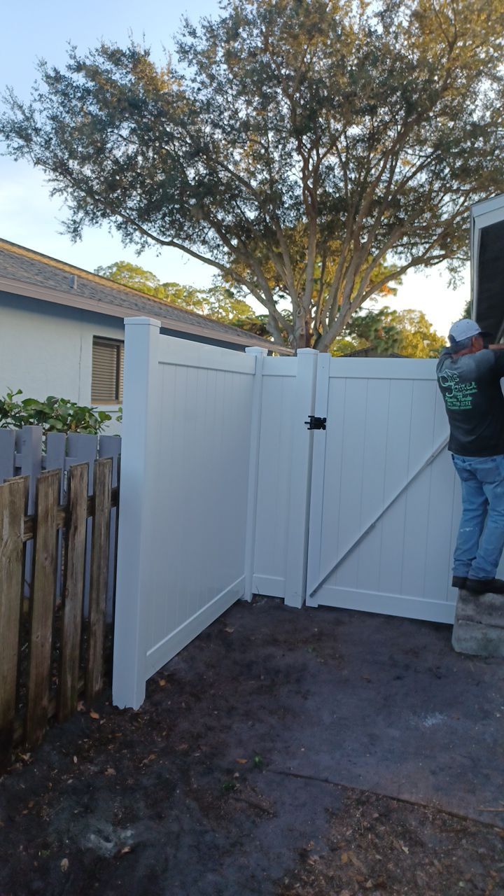 Sarasota, FL 6ft. Tan Vinyl Privacy Fence  by Asap fence and gates, LLC
