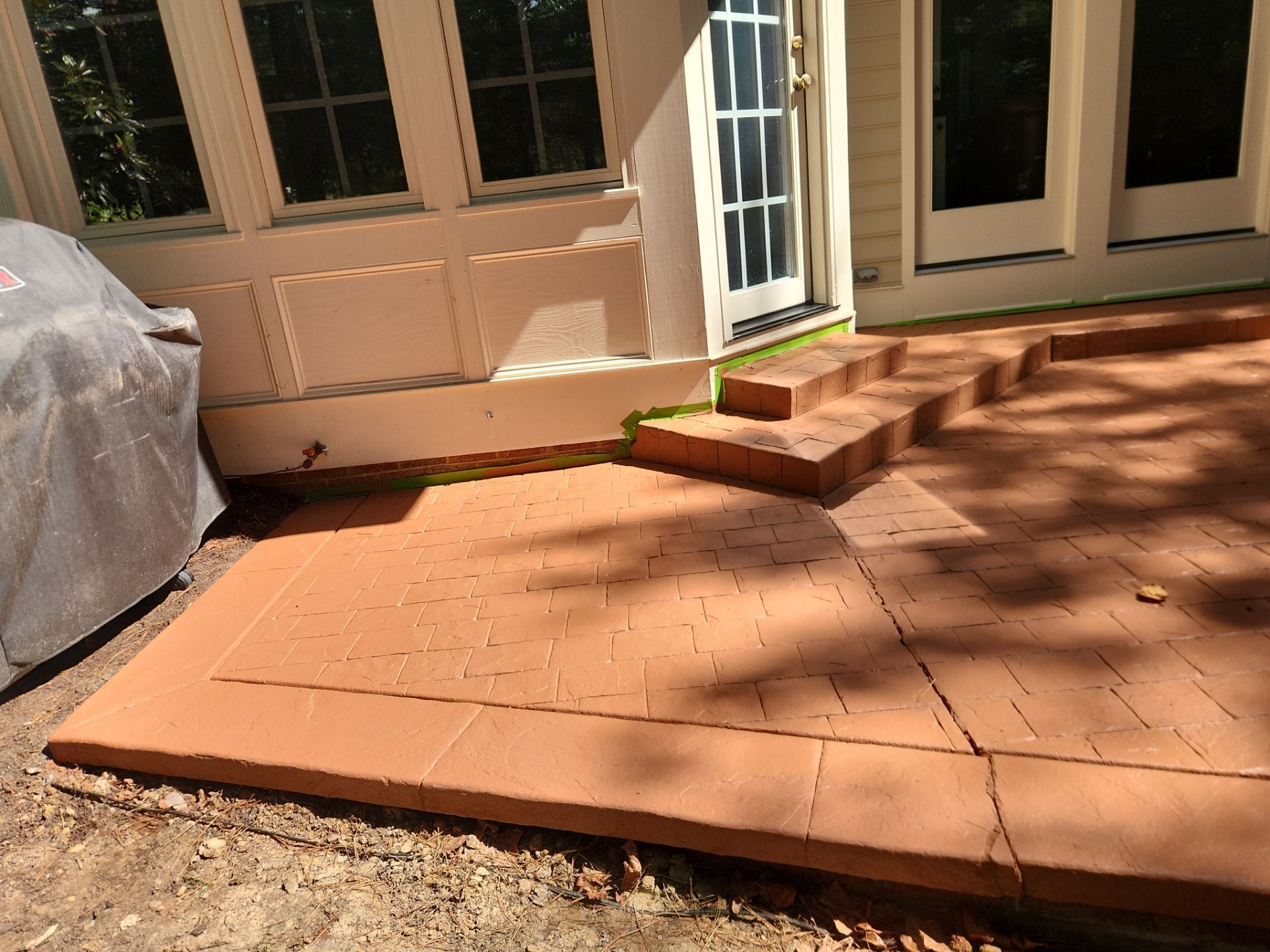 paver patio using Concrete Stain by DuraSeal