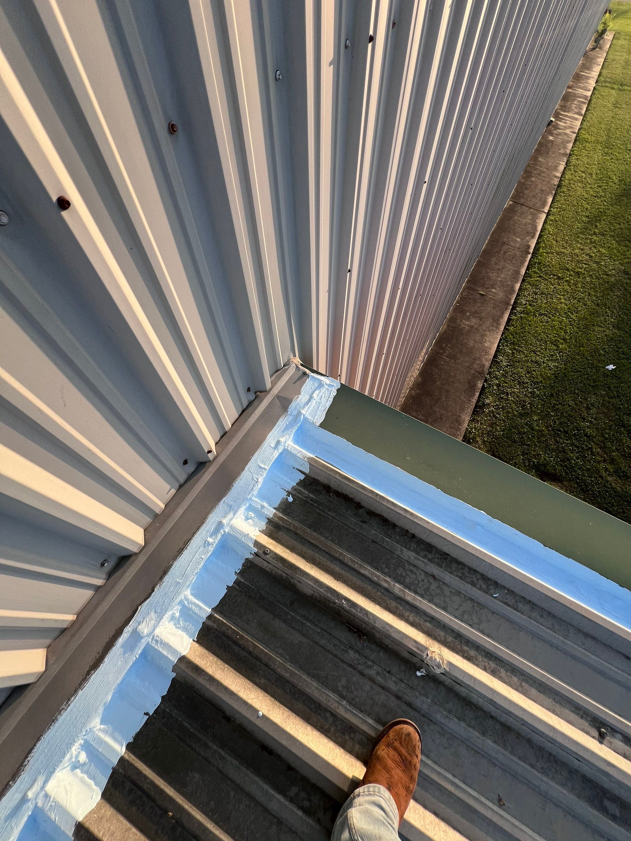 Hail Damage using Metal by Roof Repair Company