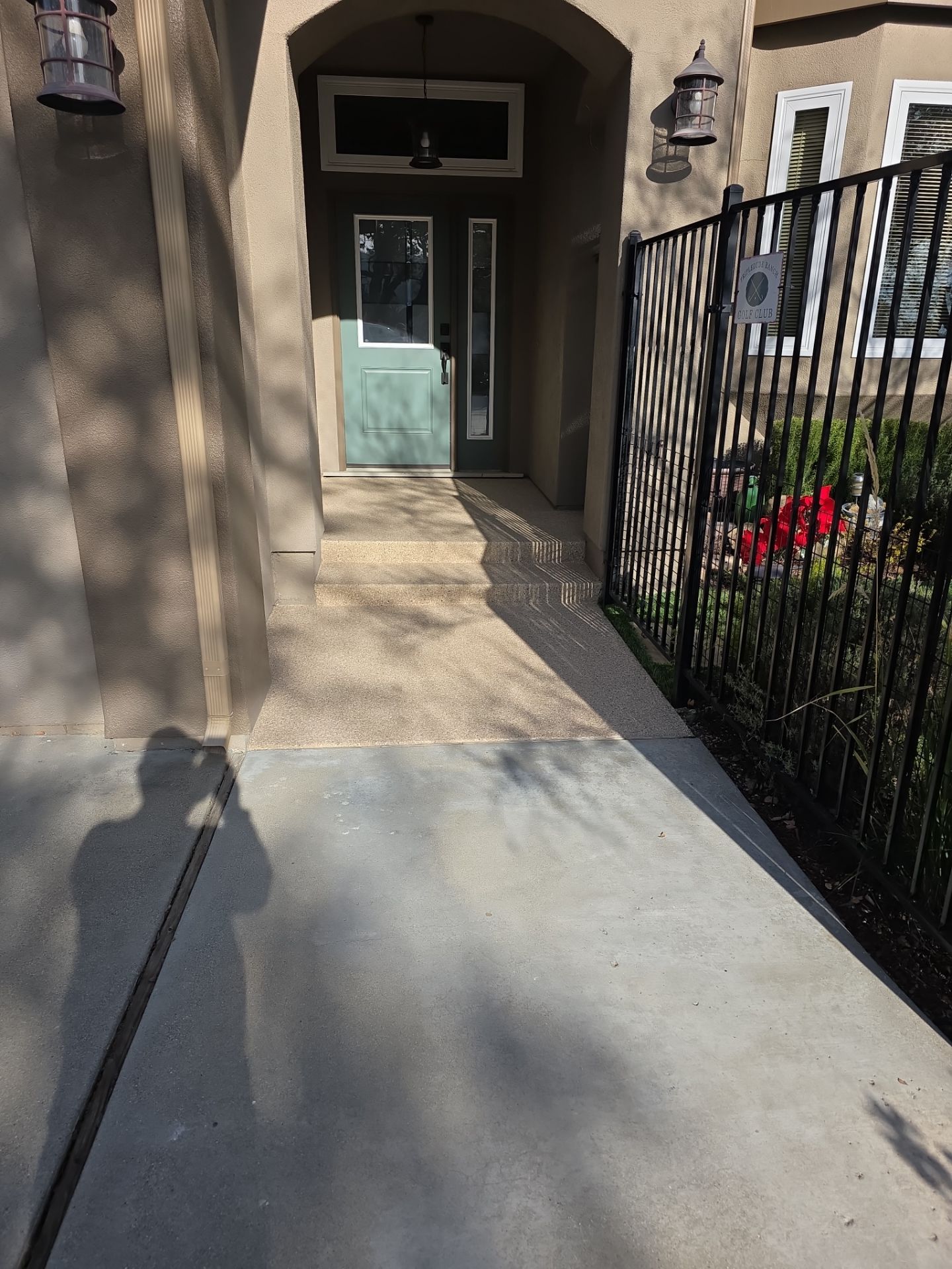 Simiron Safari Chip Concrete Coating and Front Porch Makeover in Atascadero by MGP Coatings