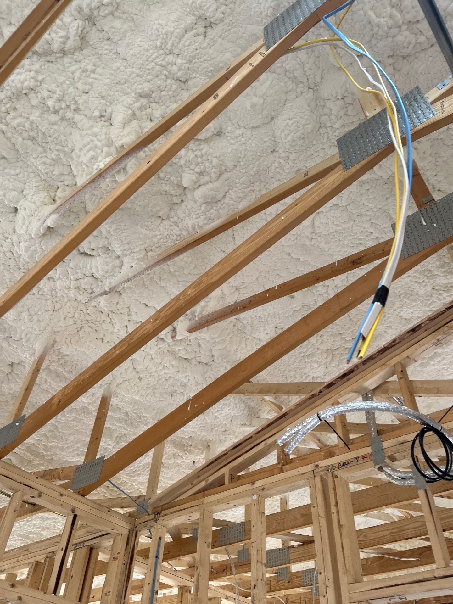 New Construction using open cell spray foam by NYS Foam & Energy