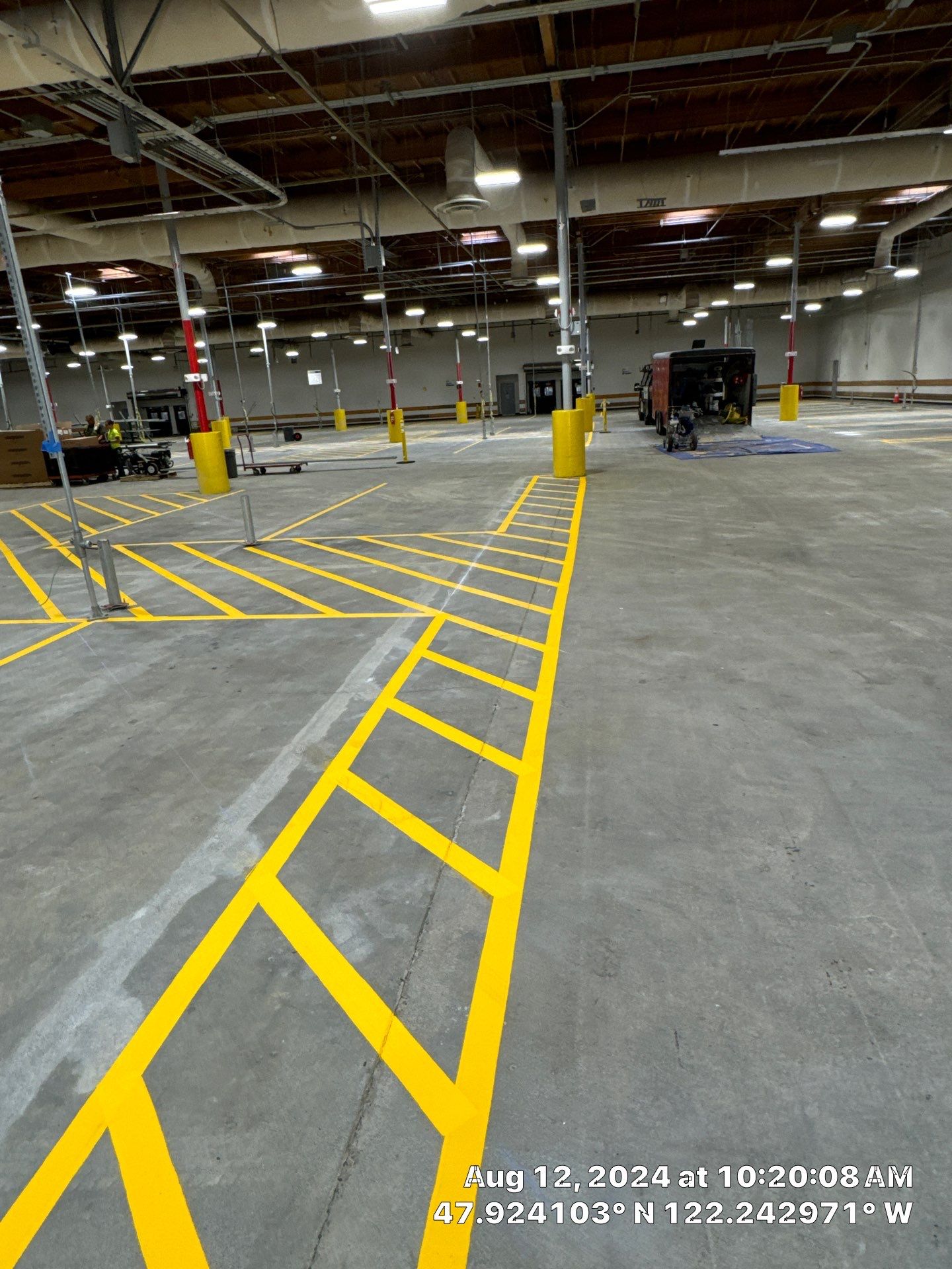 USPS Asphalt Patch Repair, Indoor Parking Lot Sandblast, Outdoor Parking Lot Sealcoating & Indoor/Outdoor Parking Lot Striping  by Jireh Asphalt & Concrete Inc 