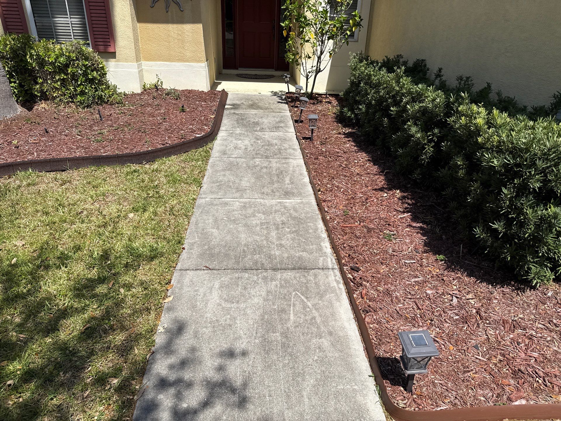 Driveway & Rear Wall Soft Wash | Lexington Community | Parrish, FL | Sunshine AquaWash by Sunshine AquaWash