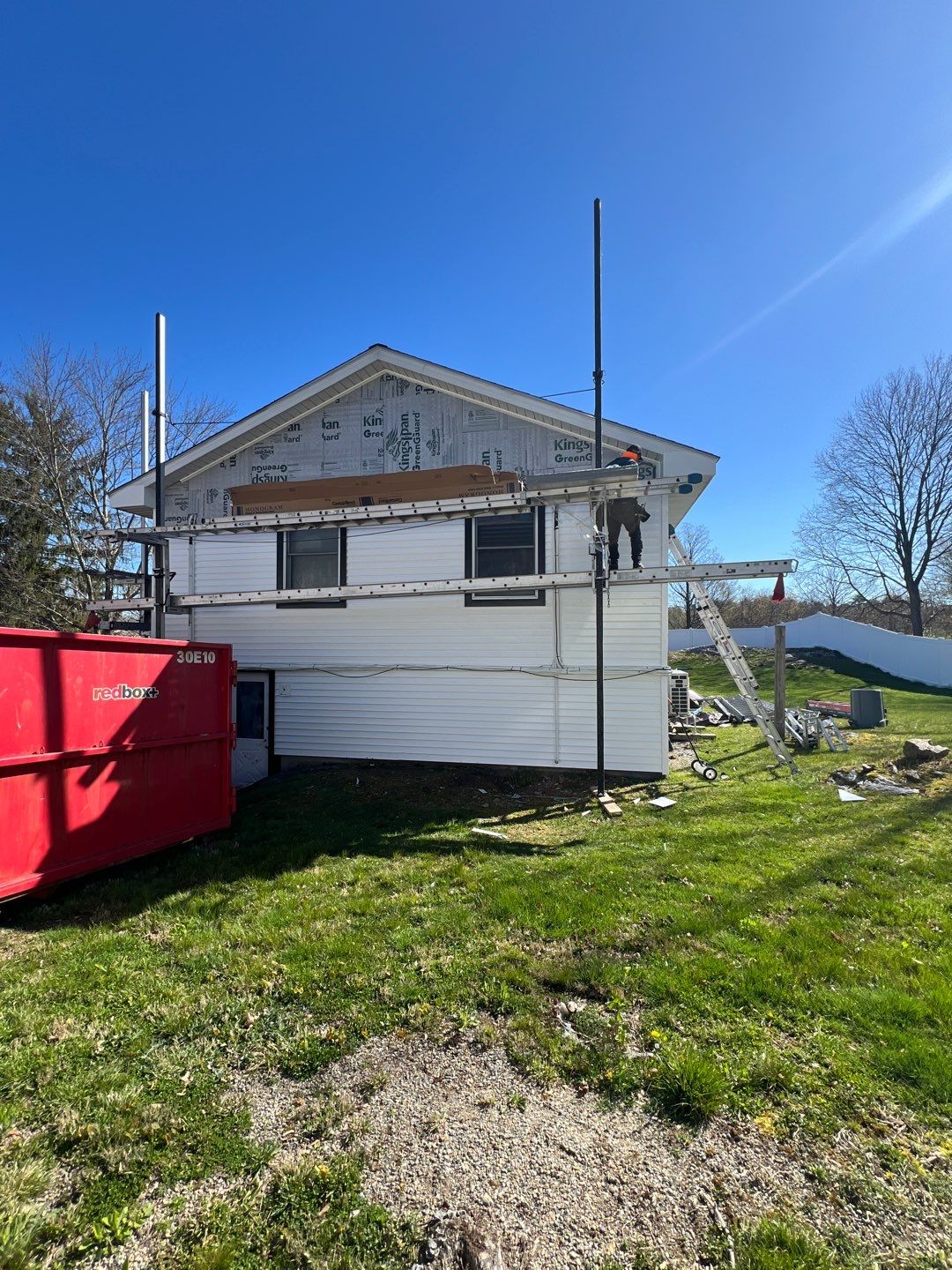 Vinyl siding project in Natick, MA by UBrothers Construction