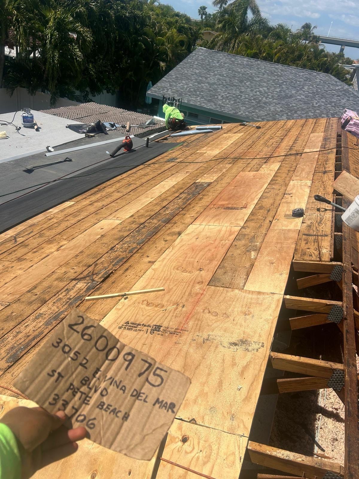 Project in St. Pete Beach 33706 by Mitchell Roofing Company LLC 