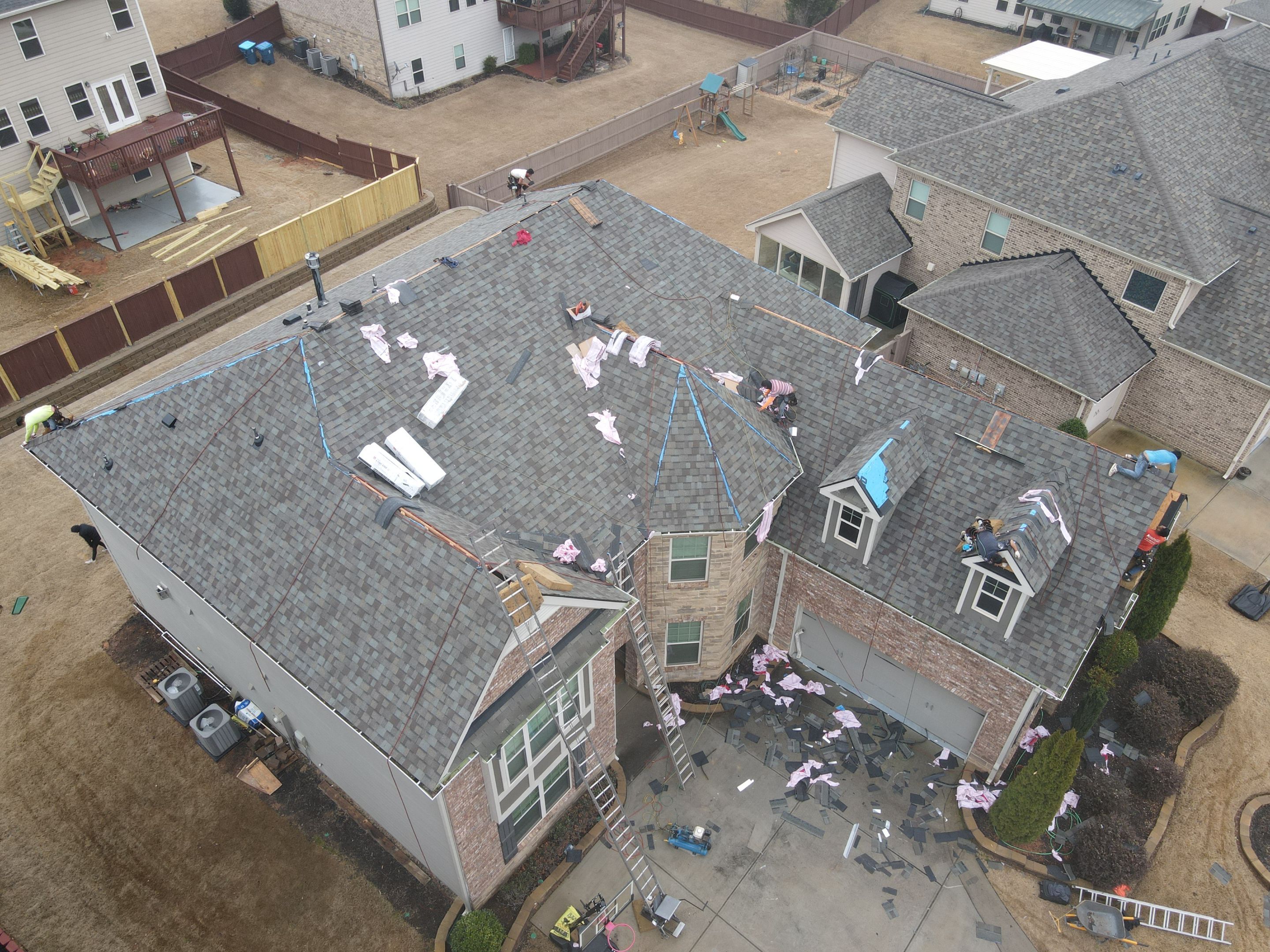 Residential Roofing Installation using Owens Corning by Inspector Roofing and Restoration