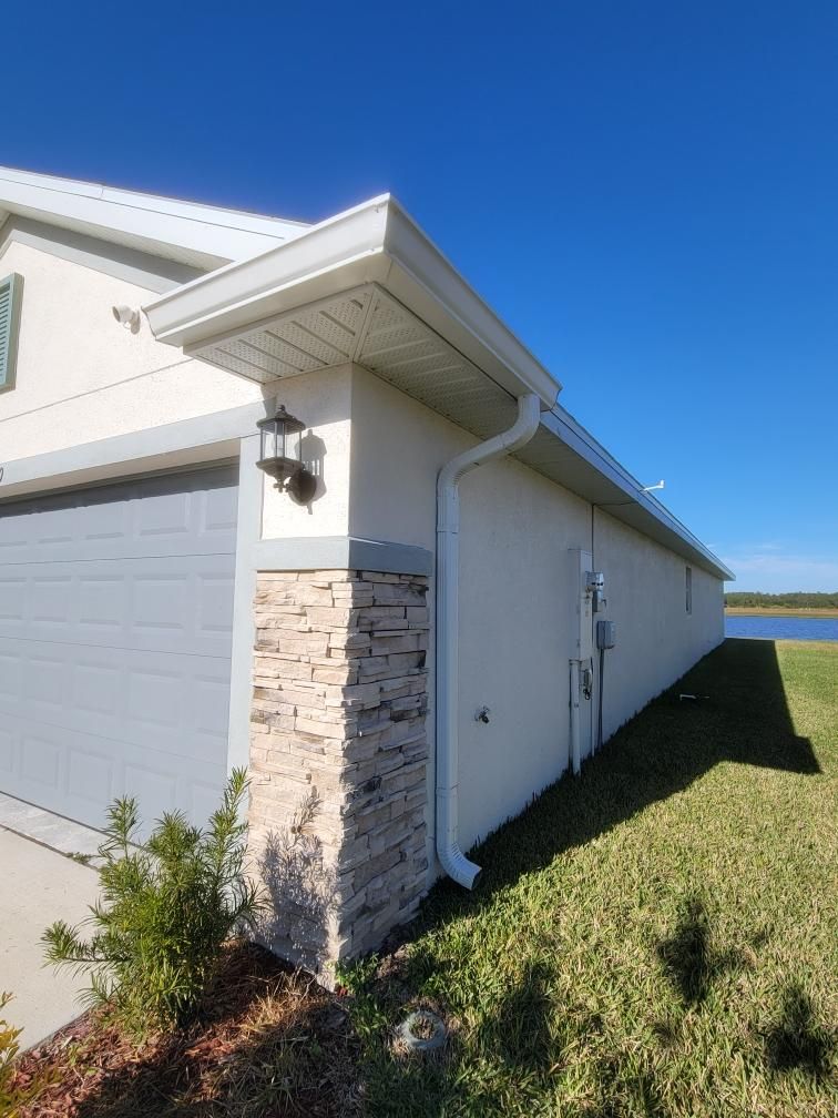 K-Style Aluminum Gutters in Parrish FL by Gutter Professors